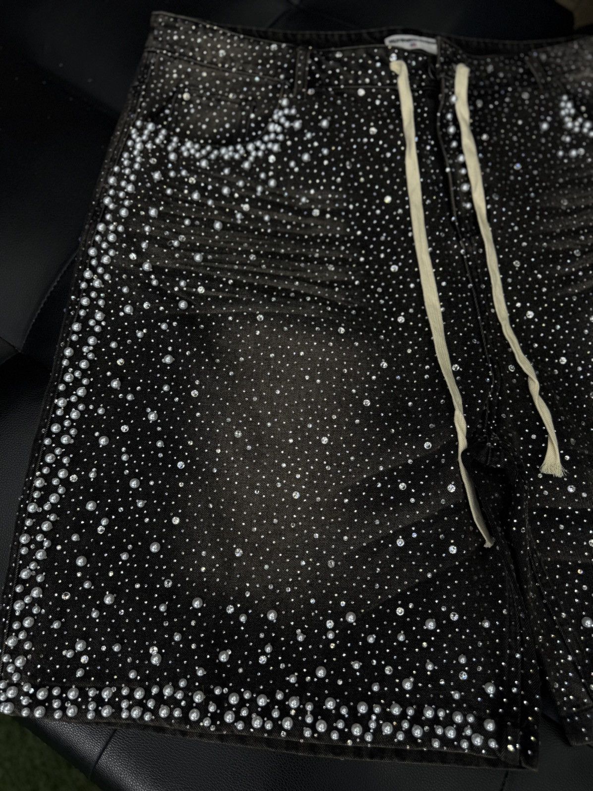 Vale Valley Vale Rhinestone Shorts Black Size 40 (NEW) Size US 40 / EU 56 - 6 Thumbnail