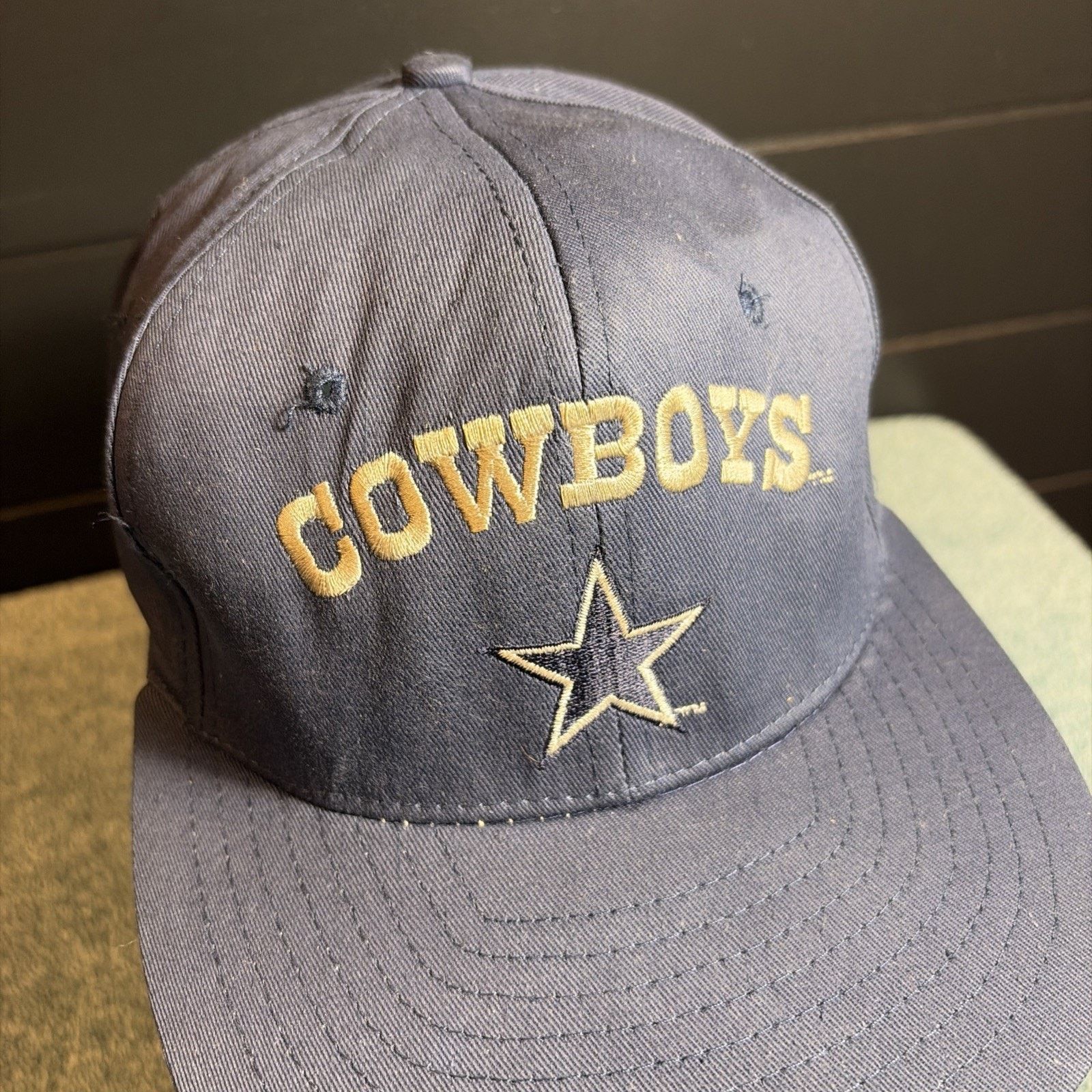 Vintage Vtg 90s dallas cowboys snapback hat AJD Spellout Rare Guc Size ONE SIZE - 2 Thumbnail