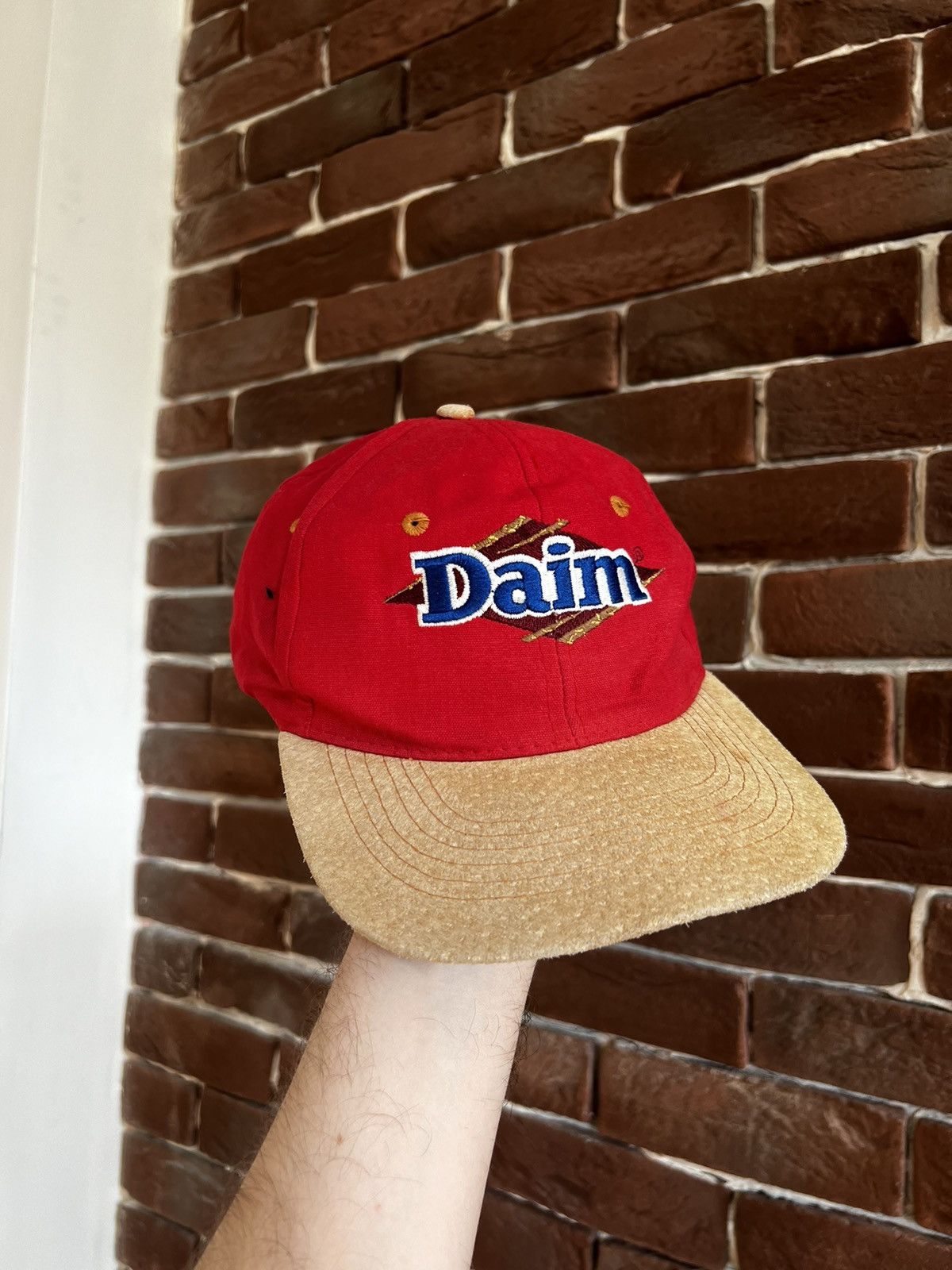 Vintage Vintage 90s Daim Sweets Logo Cap Hat Dad Streetwear Rare Size ONE SIZE - 2 Thumbnail