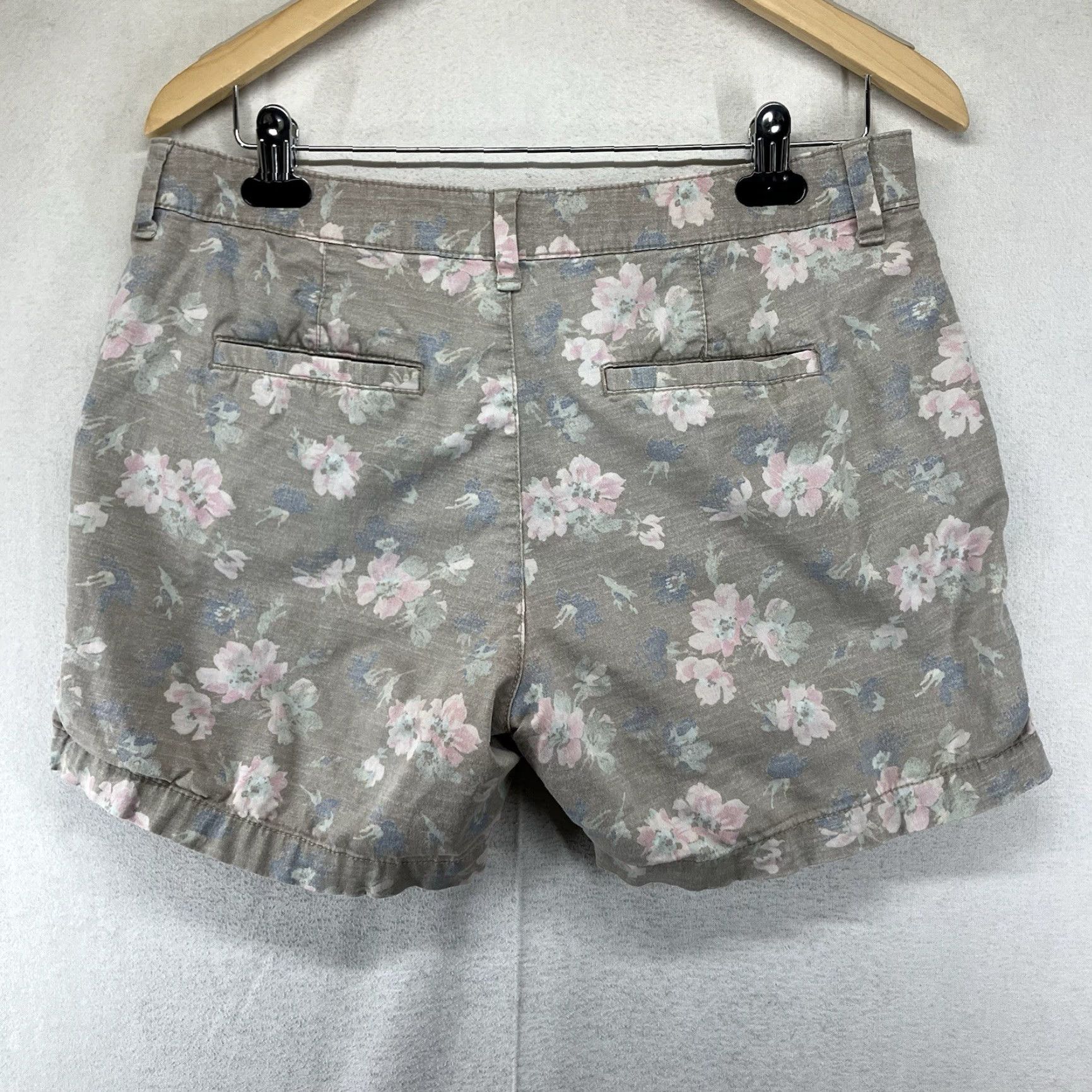 Gap Gap Women's Floral Chino Shorts Size 8 Multicolor Retro 90s Festival Casual Summer Size 30" / US 8 / IT 44 - 2 Thumbnail