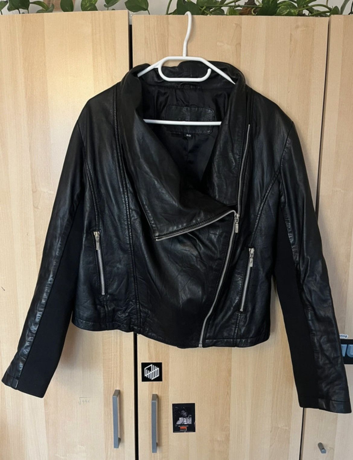Other High collar leather jacket Size L / US 10 / IT 46 - 2 Thumbnail