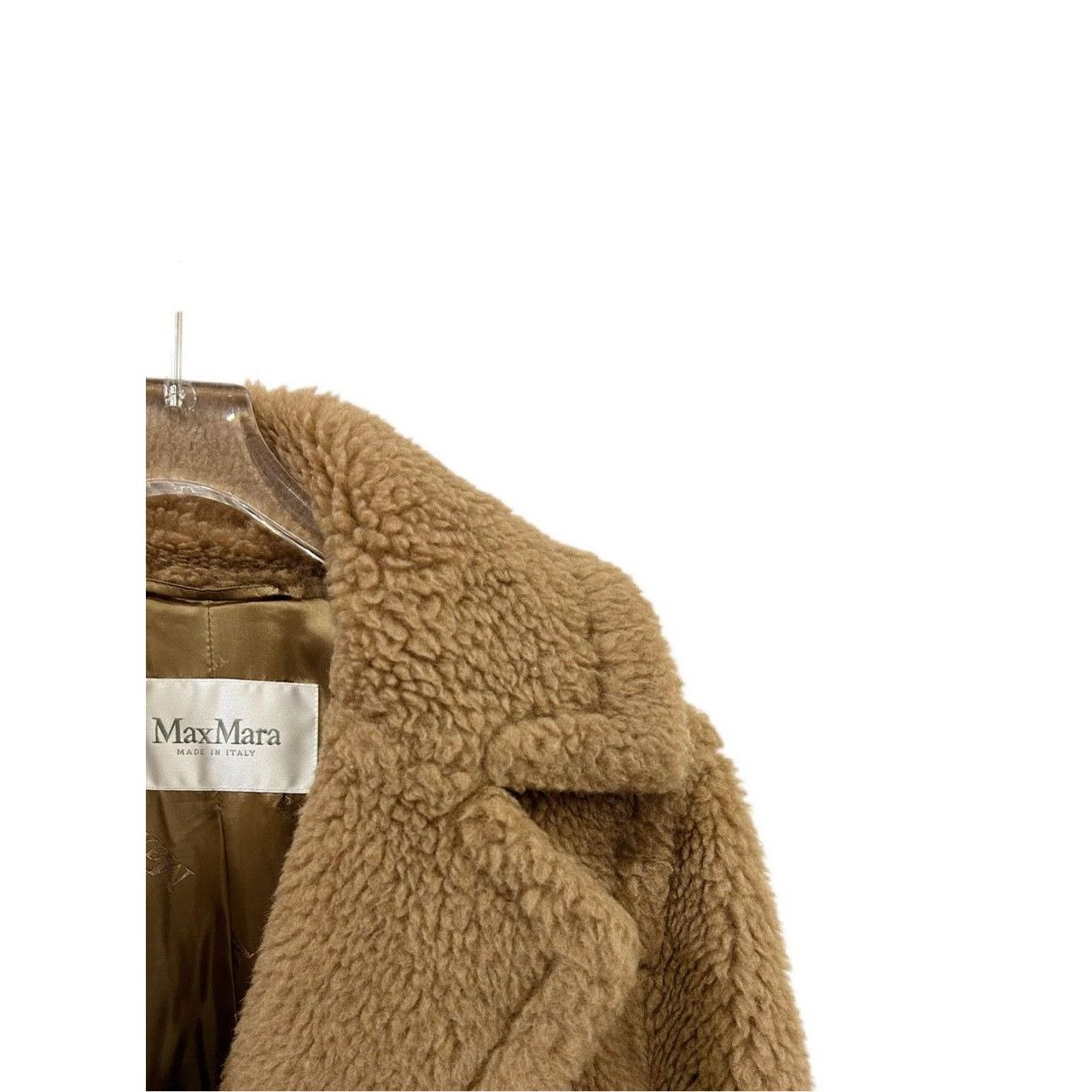 Max Mara Max Mara Womens Camel Teddy Coat Size 6 Wool & Silk Blend Size M / US 6-8 / IT 42-44 - 4 Thumbnail