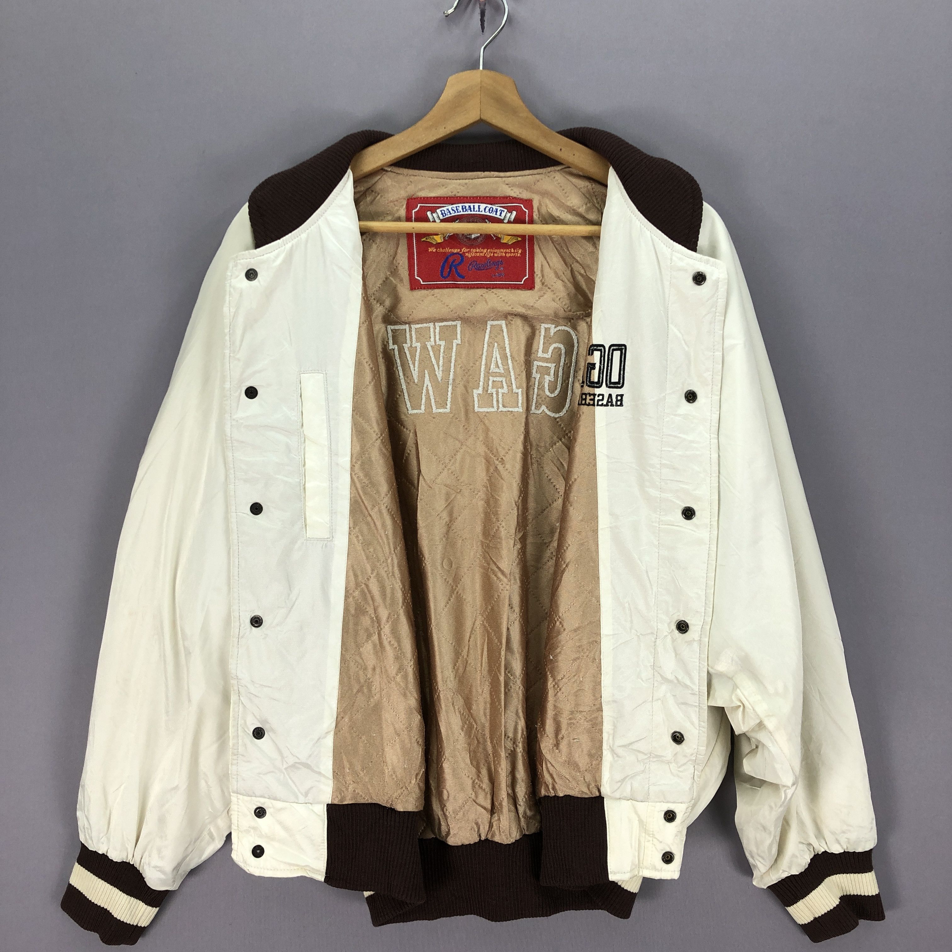 Japanese Brand × Vintage Vintage Ogawa Baseball Club Jacket Rawlings Japanese Jacket Size US XL / EU 56 / 4 - 7 Thumbnail
