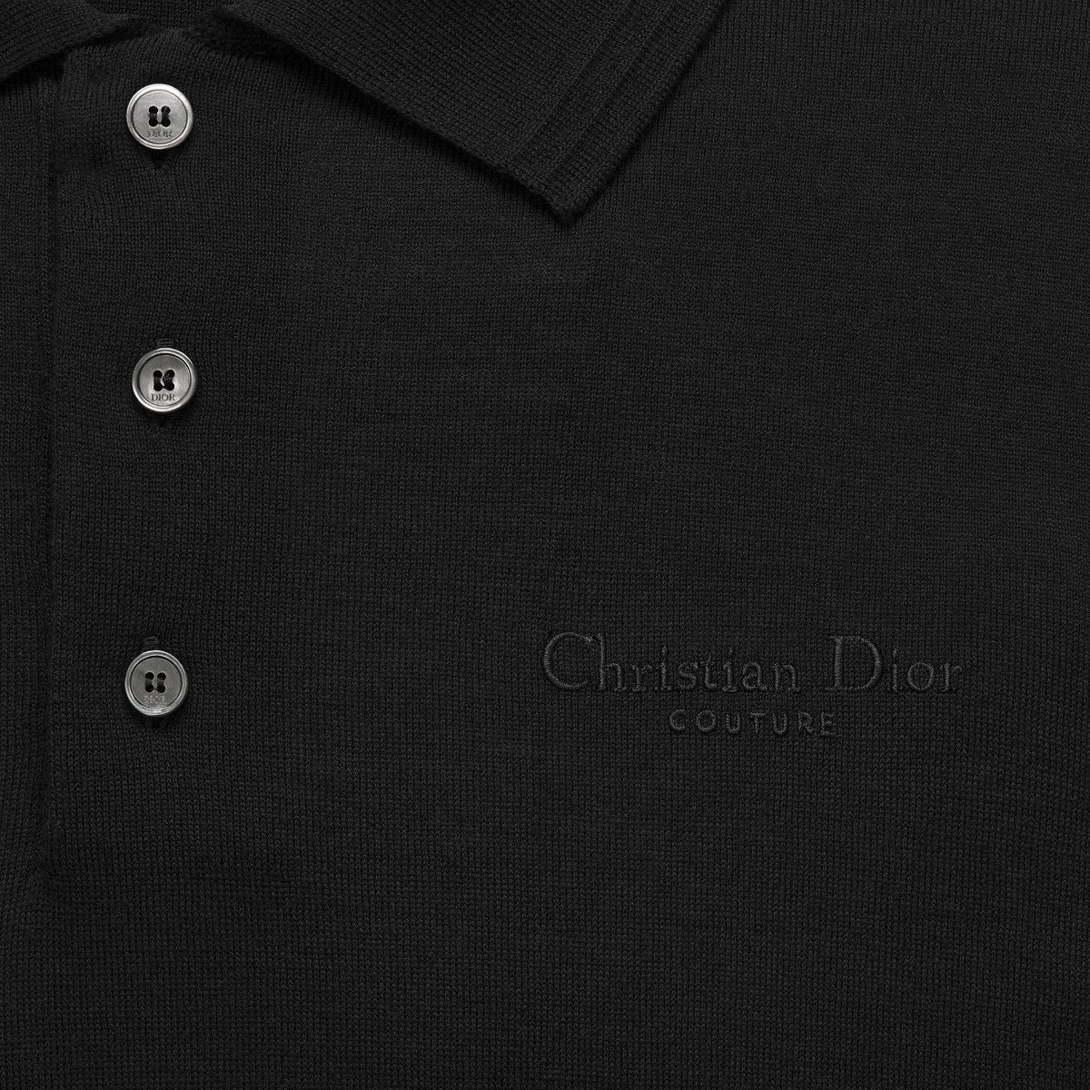 Dior o1bcso1str0226 Couture Polo Shirt in Black Size US XL / EU 56 / 4 - 3 Thumbnail