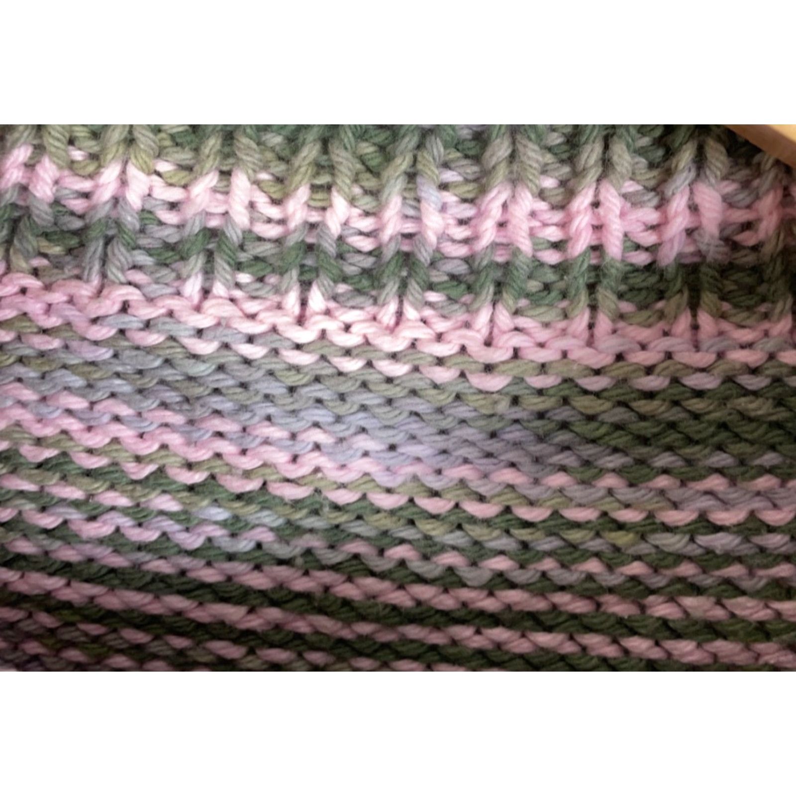 Vintage VINTAGE Handknit Sweater Women's Large Marled Pink Green Chunky Knit Mock Neck Cottage Pullover Casual 90s Hipster Retro Women L Pink Handwash Only Size L / US 10 / IT 46 - 3 Thumbnail
