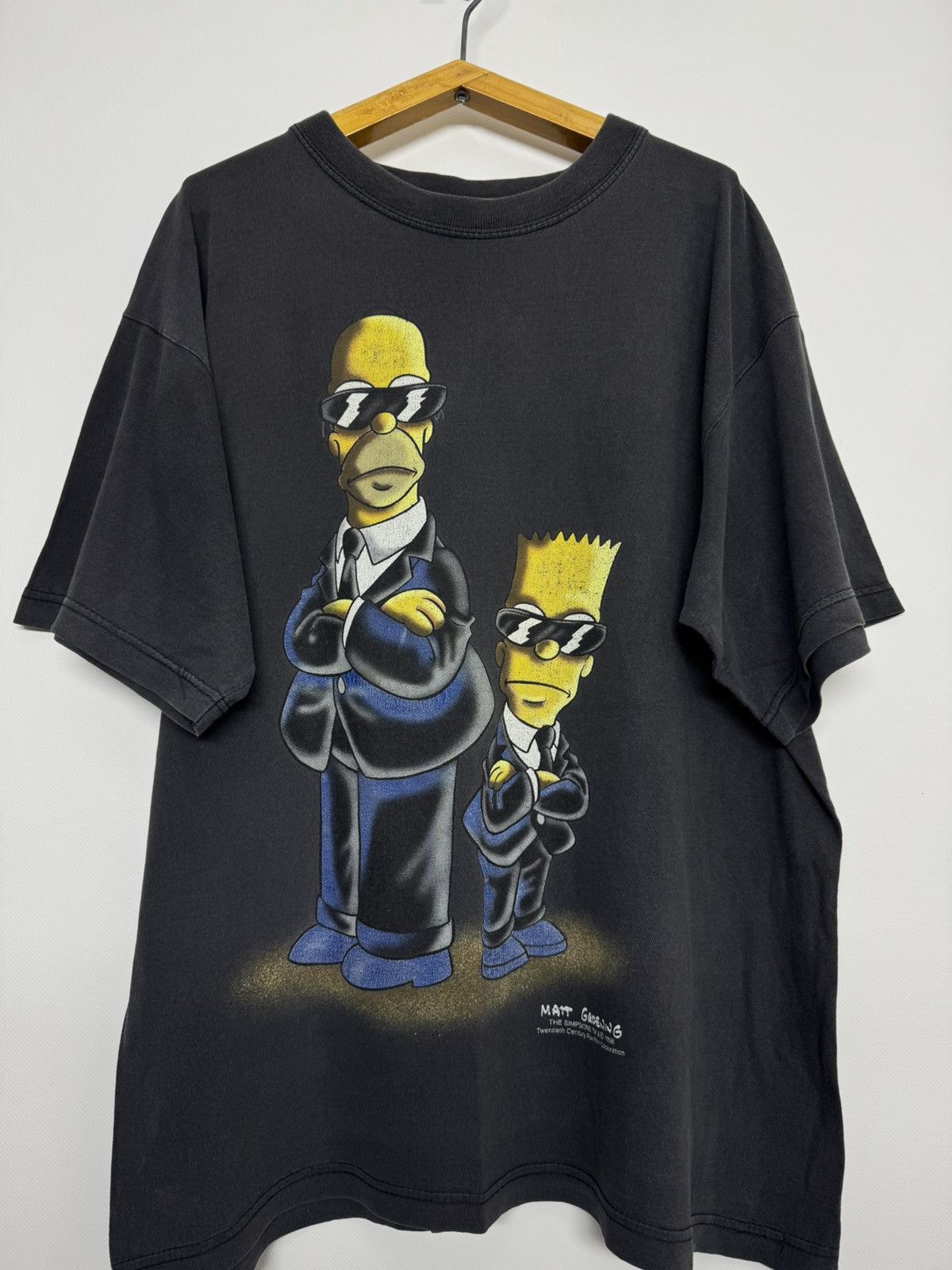 The Simpsons Vintage the Simpsons t-shirt Men in Black MIB Size US L / EU 52-54 / 3 - 4 Thumbnail
