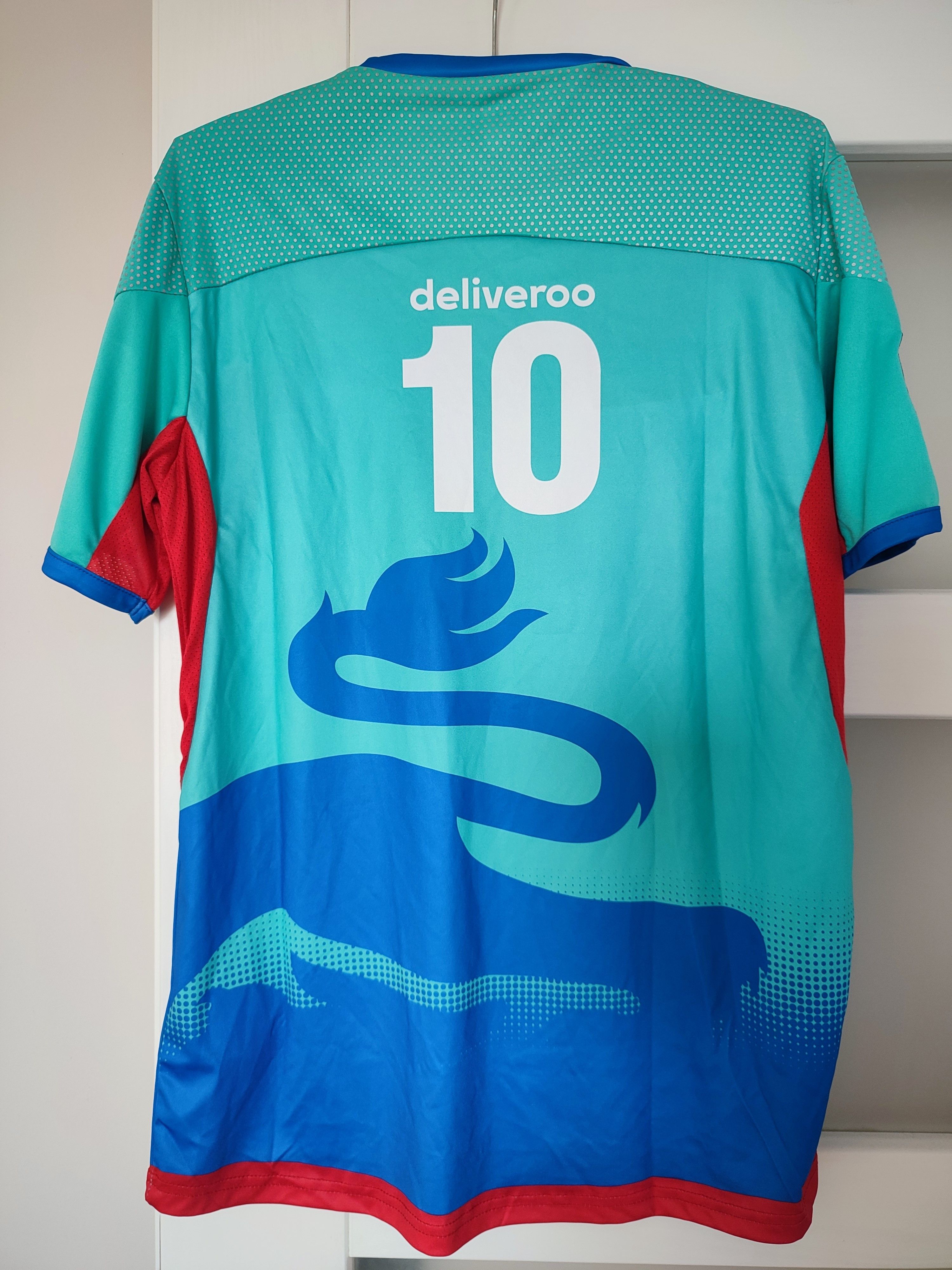 Vintage England Deliveroo Football Shirt Soccer Jersey Size M Size US M / EU 48-50 / 2 - 2 Thumbnail