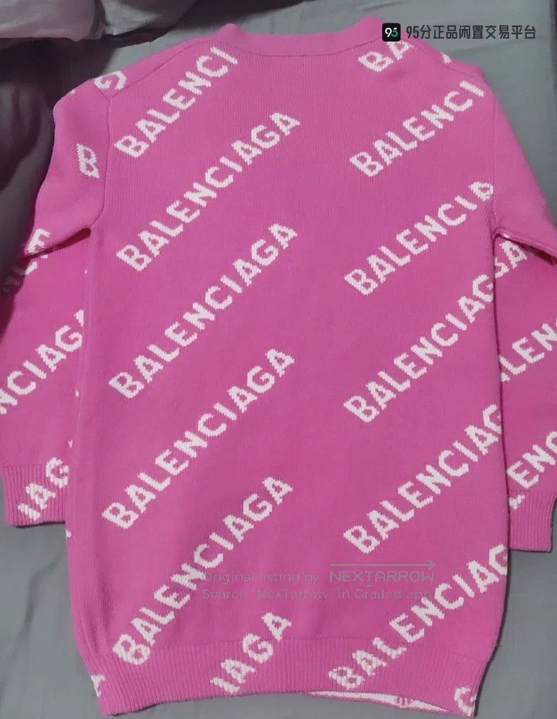 Balenciaga Balenciaga Full Print Wool Cardigan Size US XS / EU 42 / 0 - 2 Thumbnail