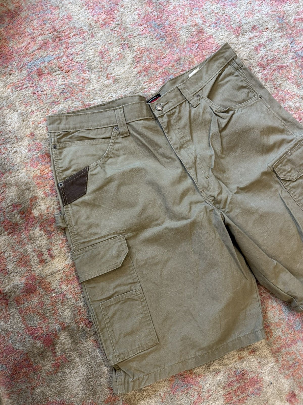 Wrangler Wrangler Workwear Carpenter Painter Cargo Shorts Pocket Army Size US 40 / EU 56 - 5 Thumbnail