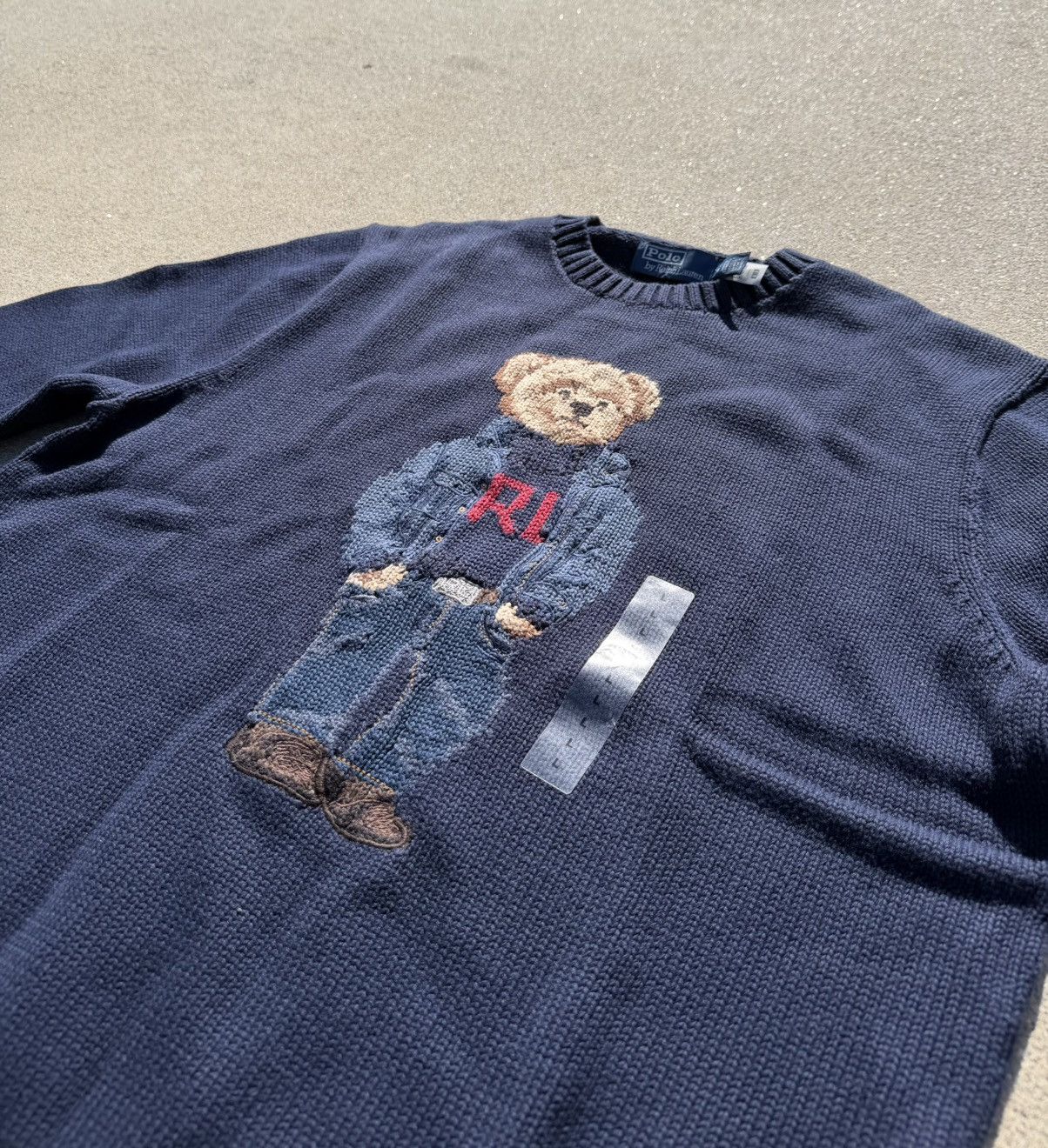 Polo Ralph Lauren Polo Bear Cotton-Linen Sweater Size US L / EU 52-54 / 3 - 3 Thumbnail