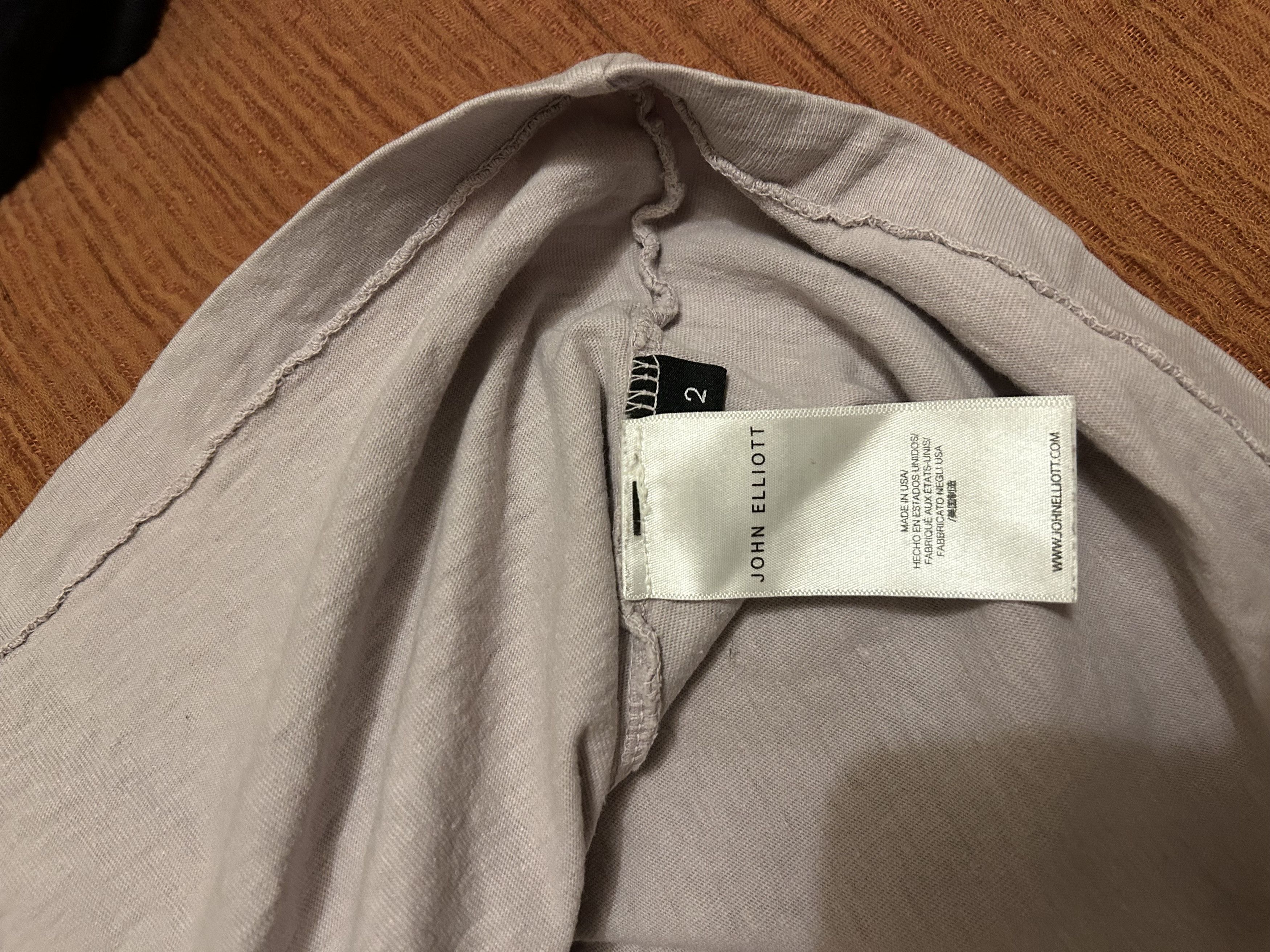 John Elliott JE University Tee - Violet Size US M / EU 48-50 / 2 - 3 Thumbnail