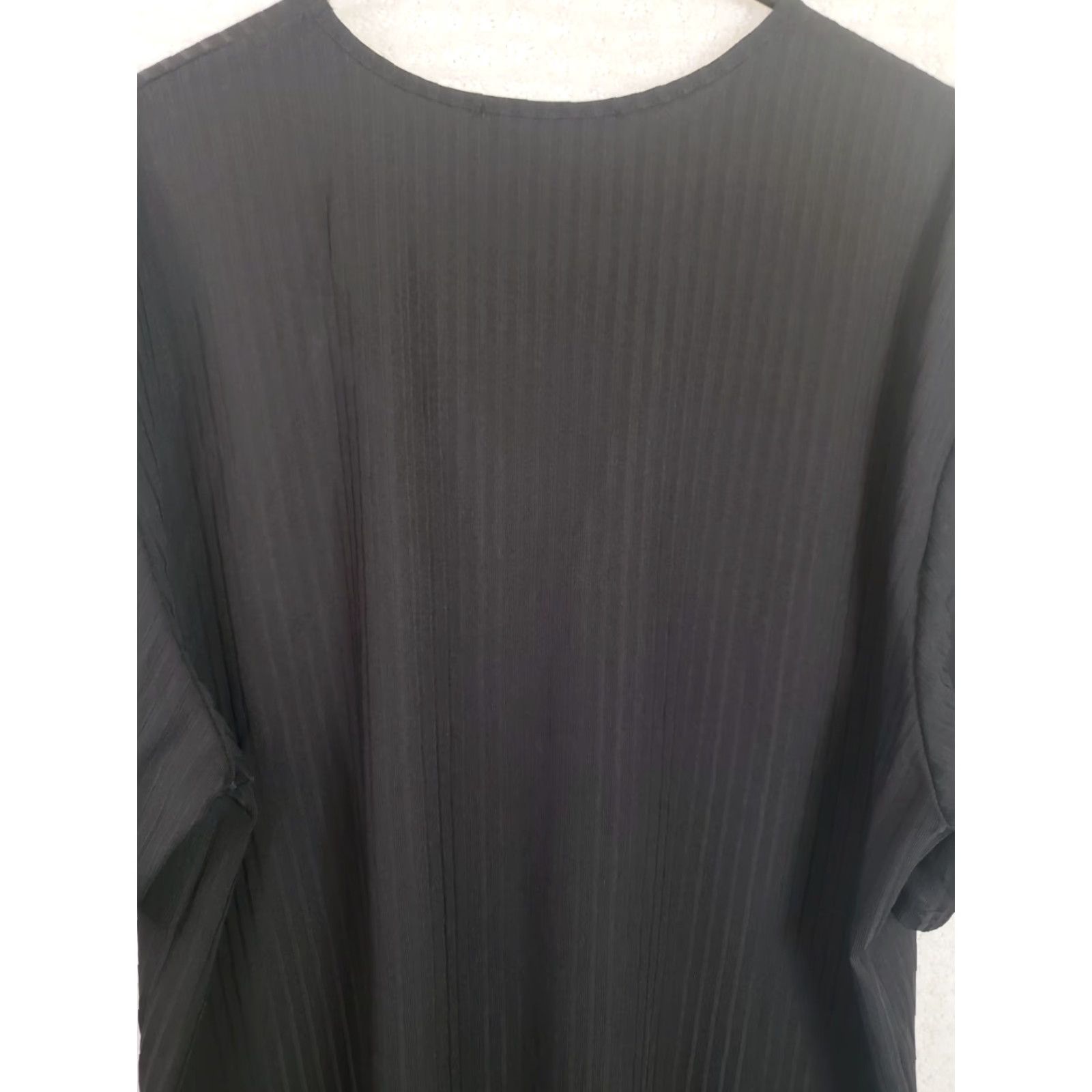Vintage Incerun Shirt Men 3XL Ribknit Pocket Tee Black Short Sleeve Crew Neck Casual Comfort Shirt Tee Size US XXL / EU 58 / 5 - 5 Thumbnail
