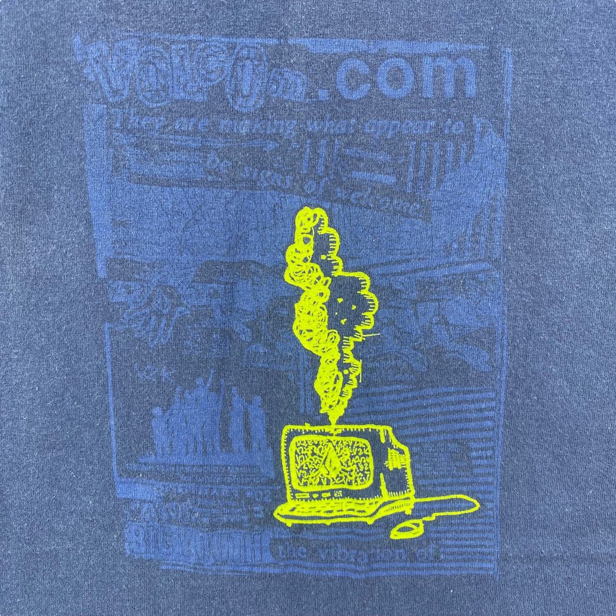 Vintage × Volcom Vintage 90's VOLCOM Computer Breakdown Graphic Tee Shirt Size US M / EU 48-50 / 2 - 2 Thumbnail