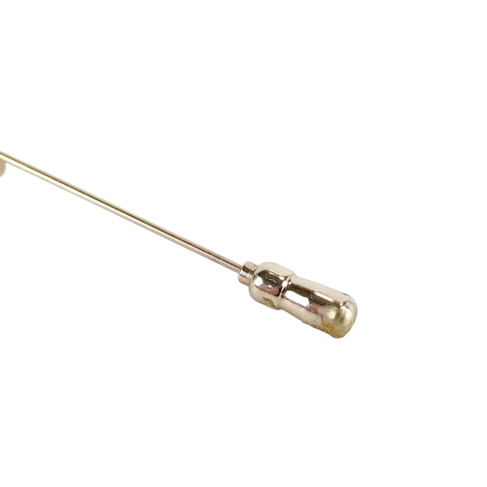 Vintage Anson Men's 12K GF Tie Tack Screw-Back Pin Gold Faceted Size ONE SIZE - 7 Thumbnail