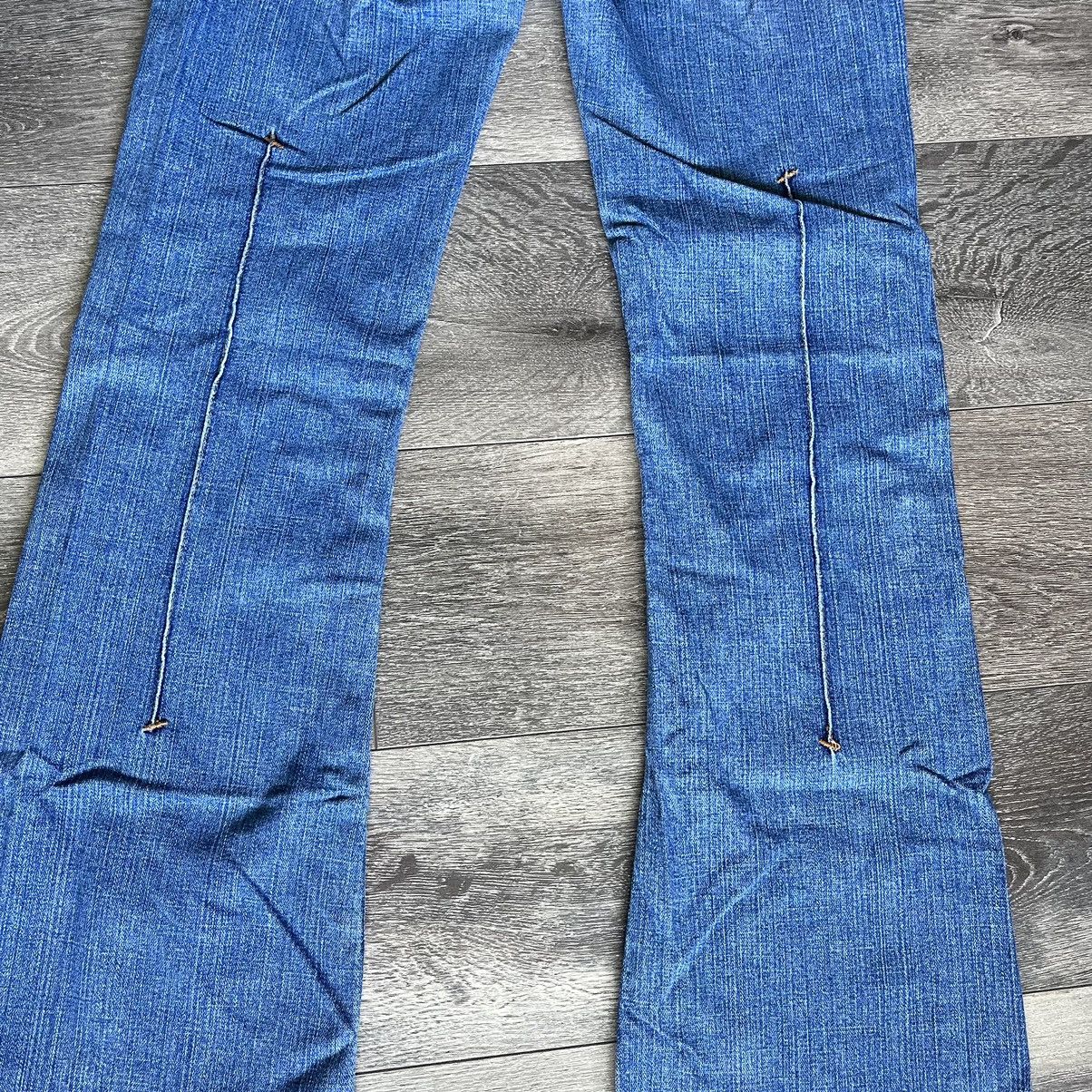 Vintage Vintage Y2K Hint Jeans Low Rise Flare Boot Cut Denim Jeans 5 Size 27" / US 4 / IT 40 - 4 Thumbnail