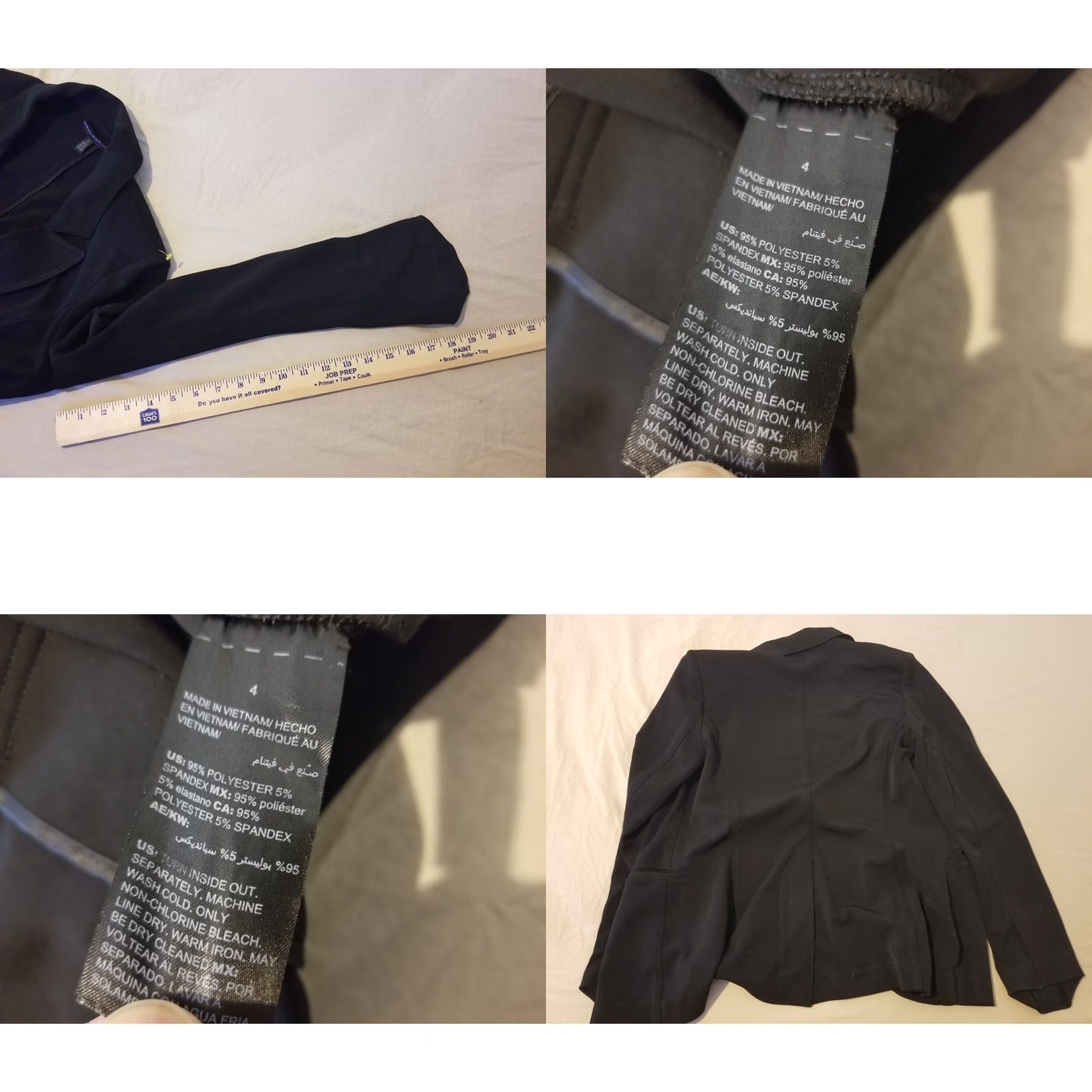 White House Black Market Womens White House Black Market Jacket Blazer 4 Black Black House White Market Blazer Womens Regular Fall Spring Winter 4 Blazer Mens Girls Boys Size S / US 4 / IT 40 - 8 Thumbnail