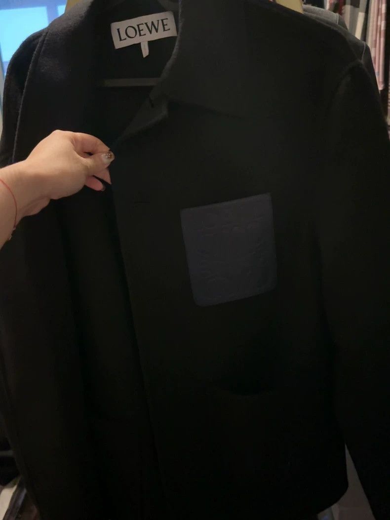 Loewe LOEWE Solid color lapel single-breasted long sleeve jacket Size L / US 10 / IT 46 - 4 Thumbnail