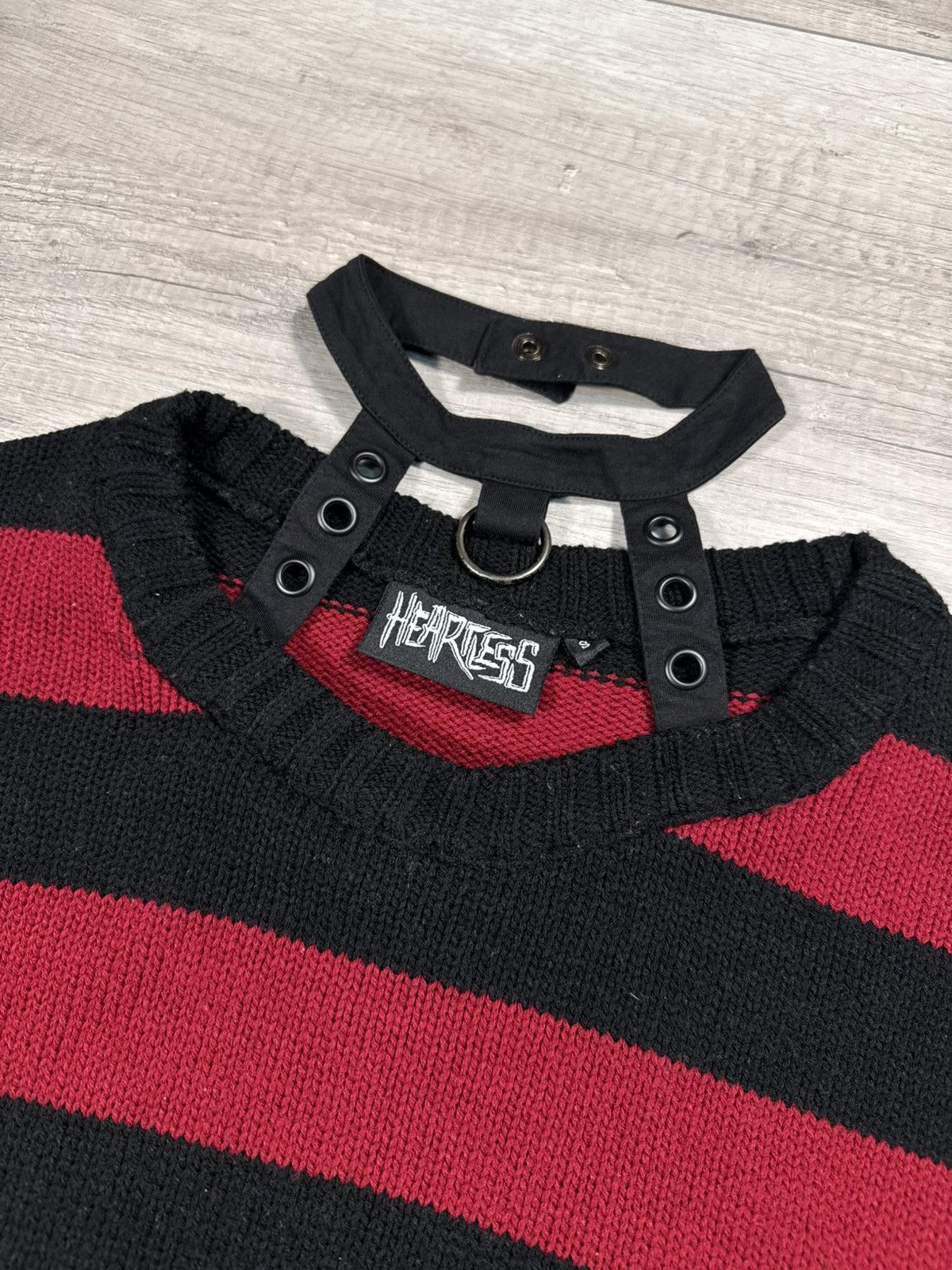 Japanese Brand Heartless Gothic Sweater Ifsixwasnine LGB Nirvana Style Y2K Size US M / EU 48-50 / 2 - 6 Thumbnail