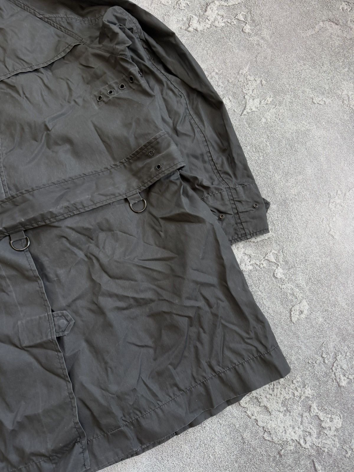 Designer × Prada × Vintage Prada 42size Wmns graphite trench coat jacket + belt vintage Size M / US 6-8 / IT 42-44 - 19 Thumbnail