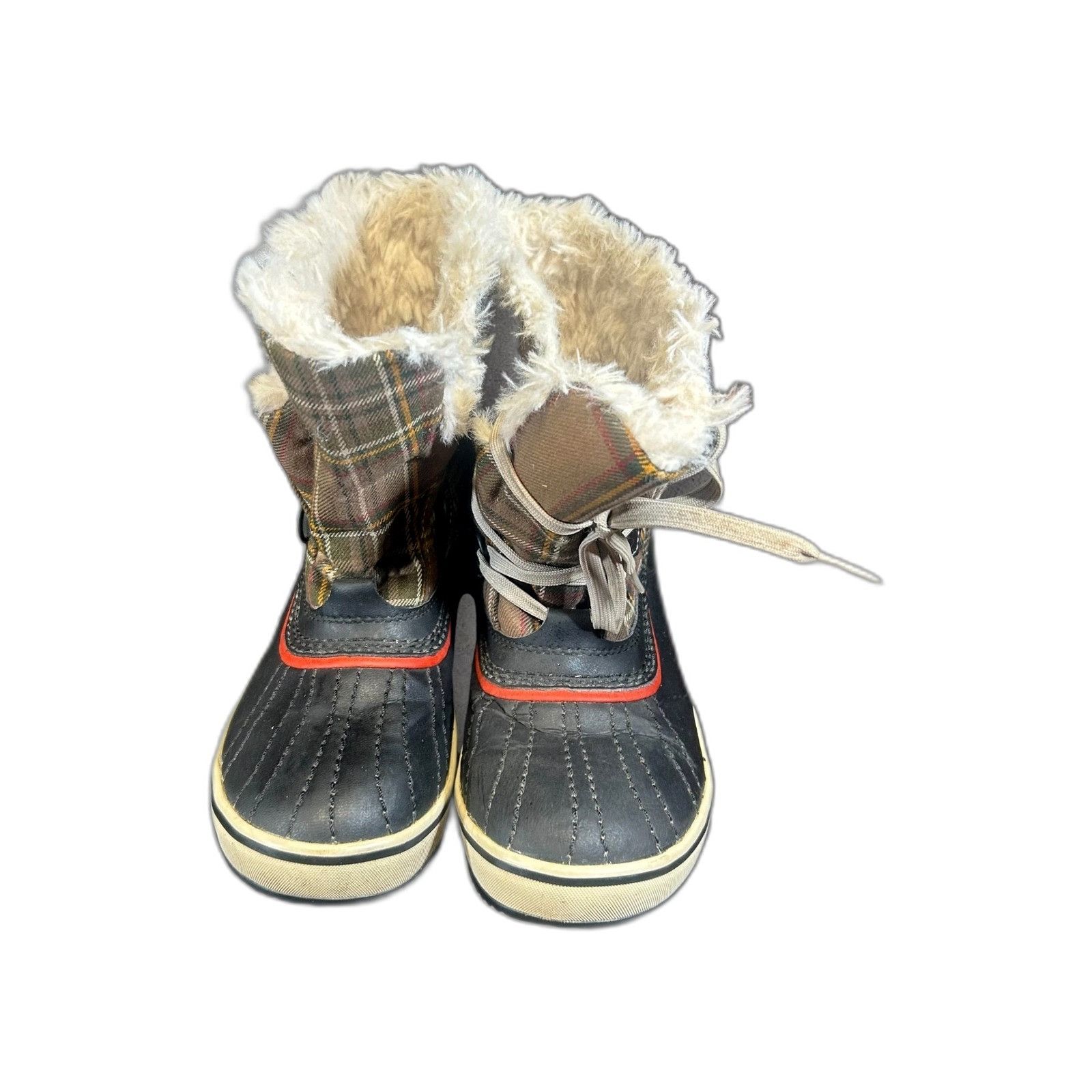 SOREL Sorel Women's 7 Snow Duck Boots Tartan Plaid Fur Lined Water Size US 7 / EU 40 - 8 Thumbnail
