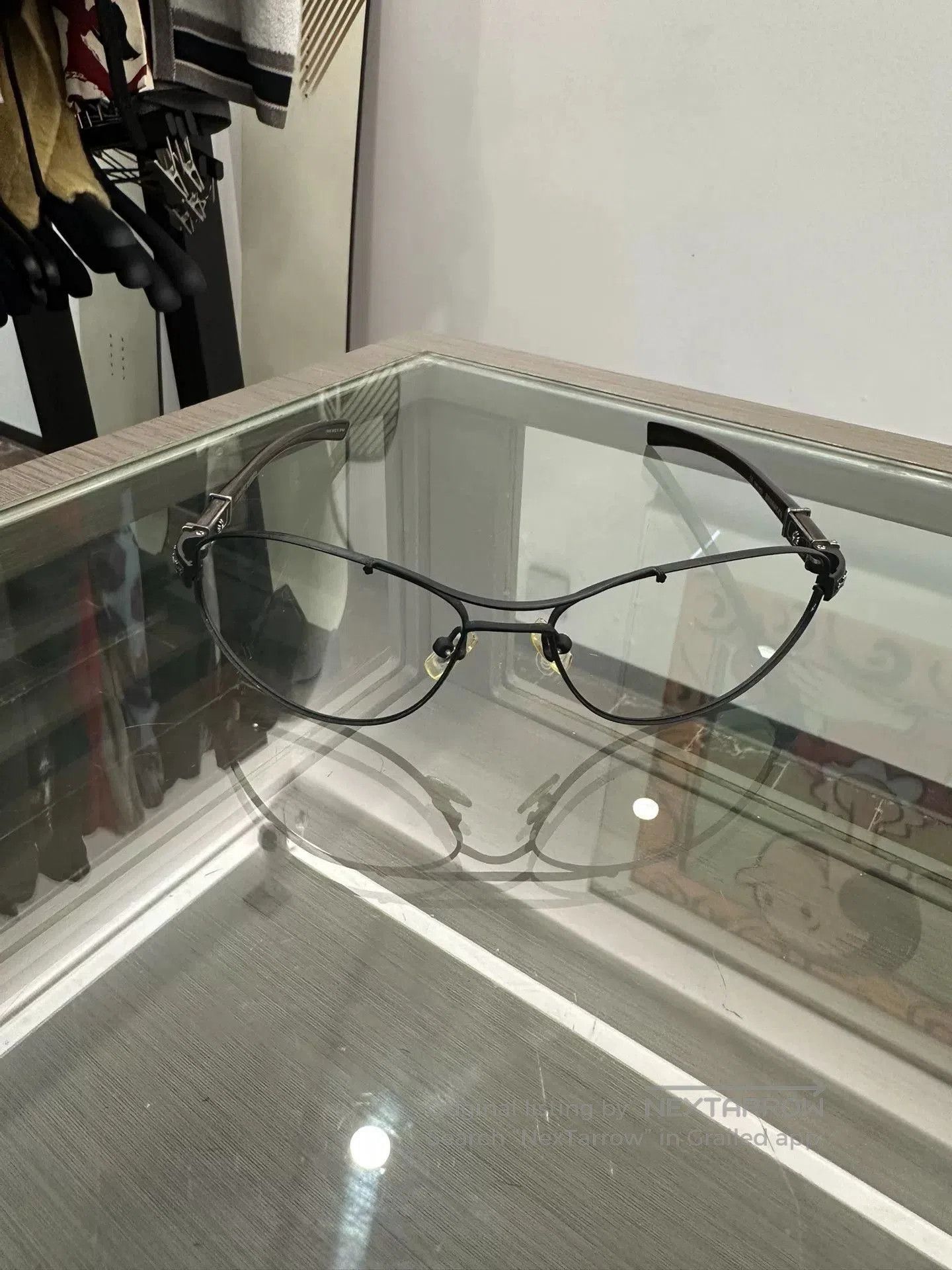 Chrome Hearts Chrome Hearts Side Silver Cross Wood Glasses. Size ONE SIZE - 2 Thumbnail