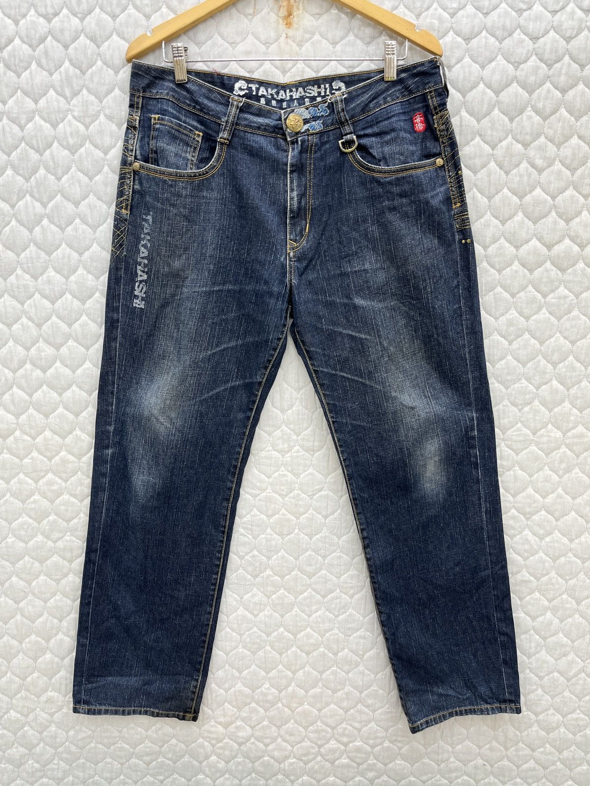 Karakuri Tamashii 🔥🔥🔥ARCHIVE TAKAHASHI BIG TRAIN JAPAN DENIM Size US 34 / EU 50 - 2 Thumbnail