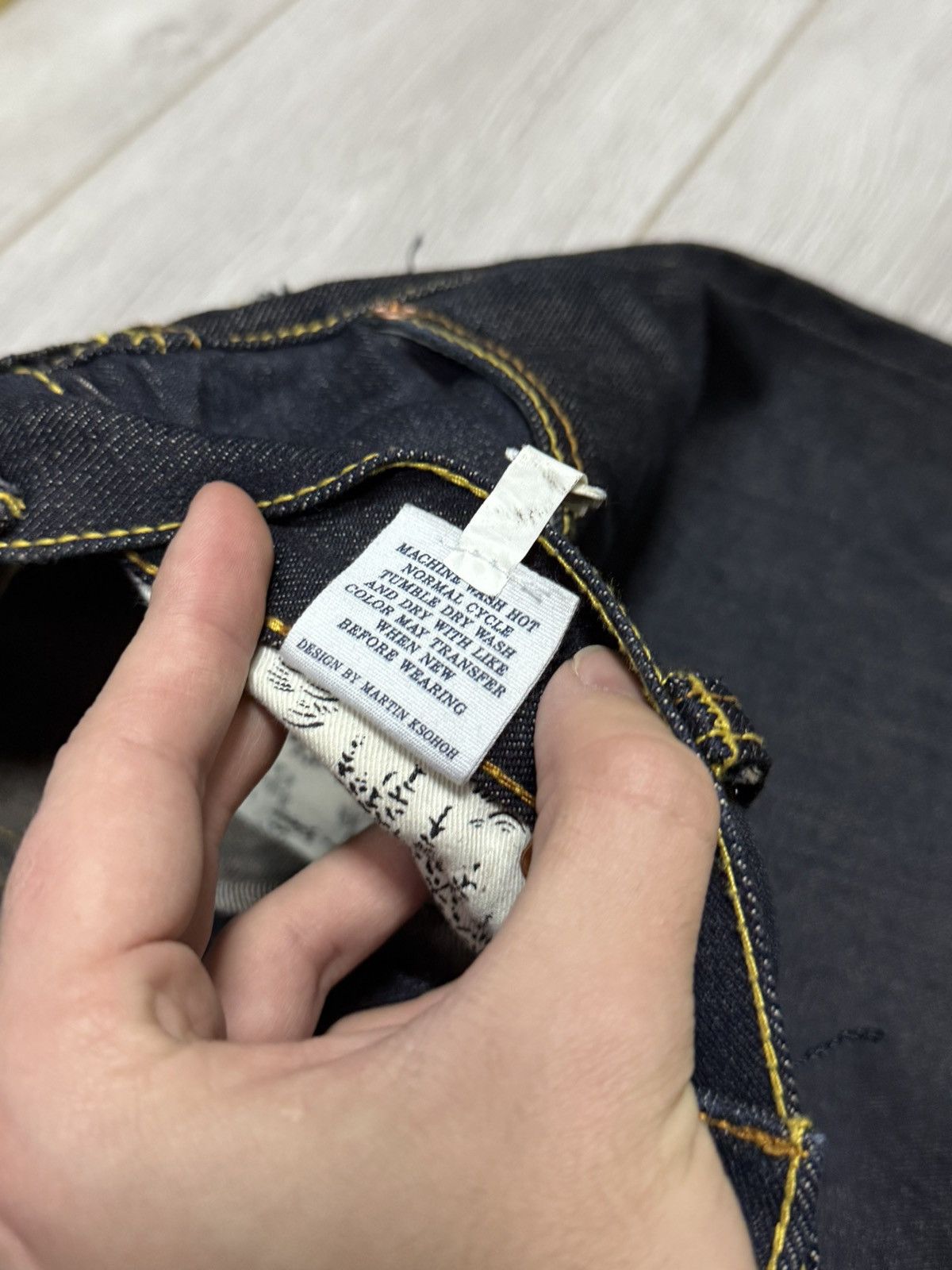 Red Monkey Red Monkey Company samurai RMC waves Japanese denim jeans Size US 36 / EU 52 - 10 Thumbnail
