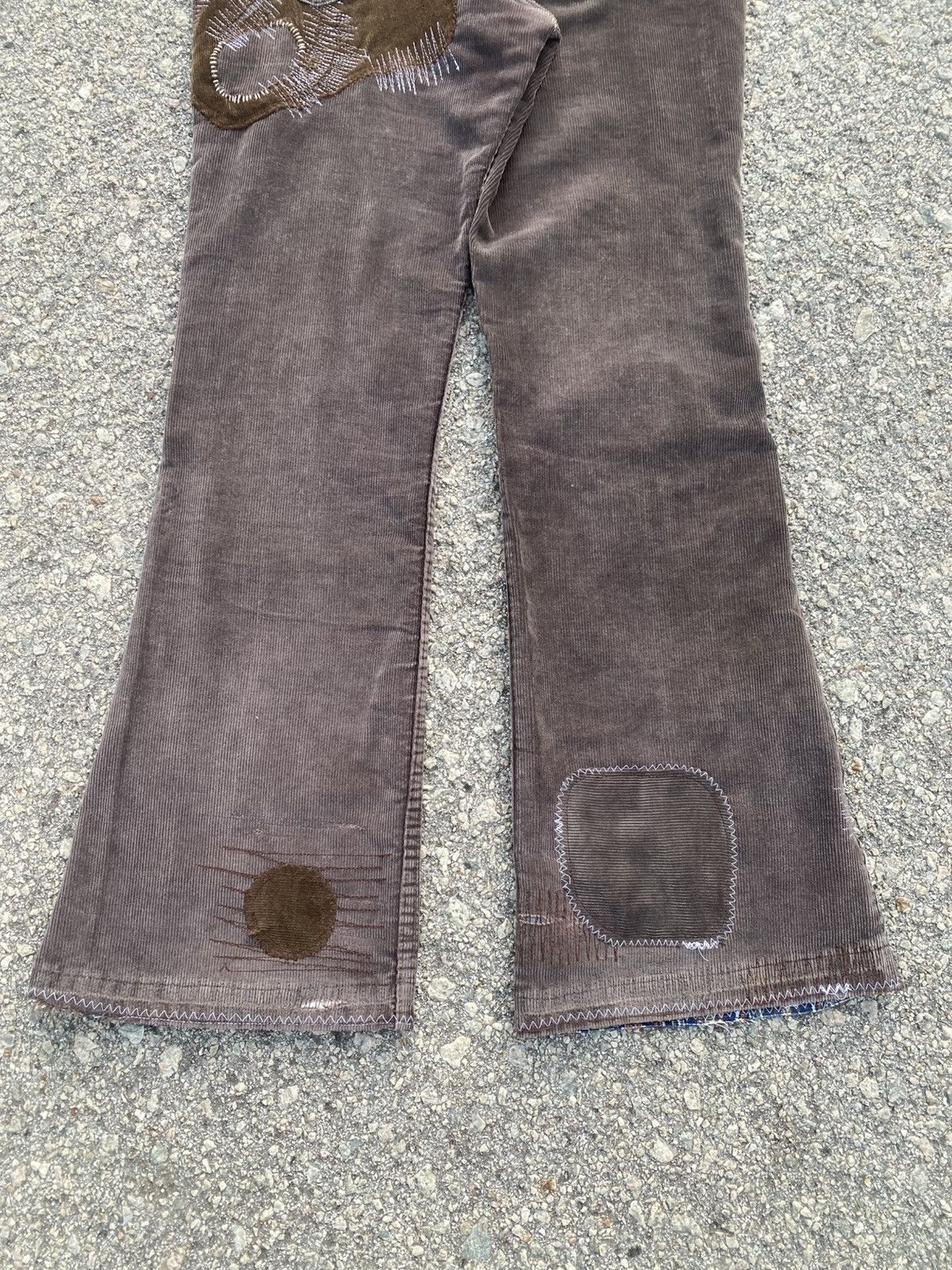Levi's Vintage Clothing 1970s-80s Levis Corduroy Hippies Patchwork Flared Size US 34 / EU 50 - 19 Thumbnail