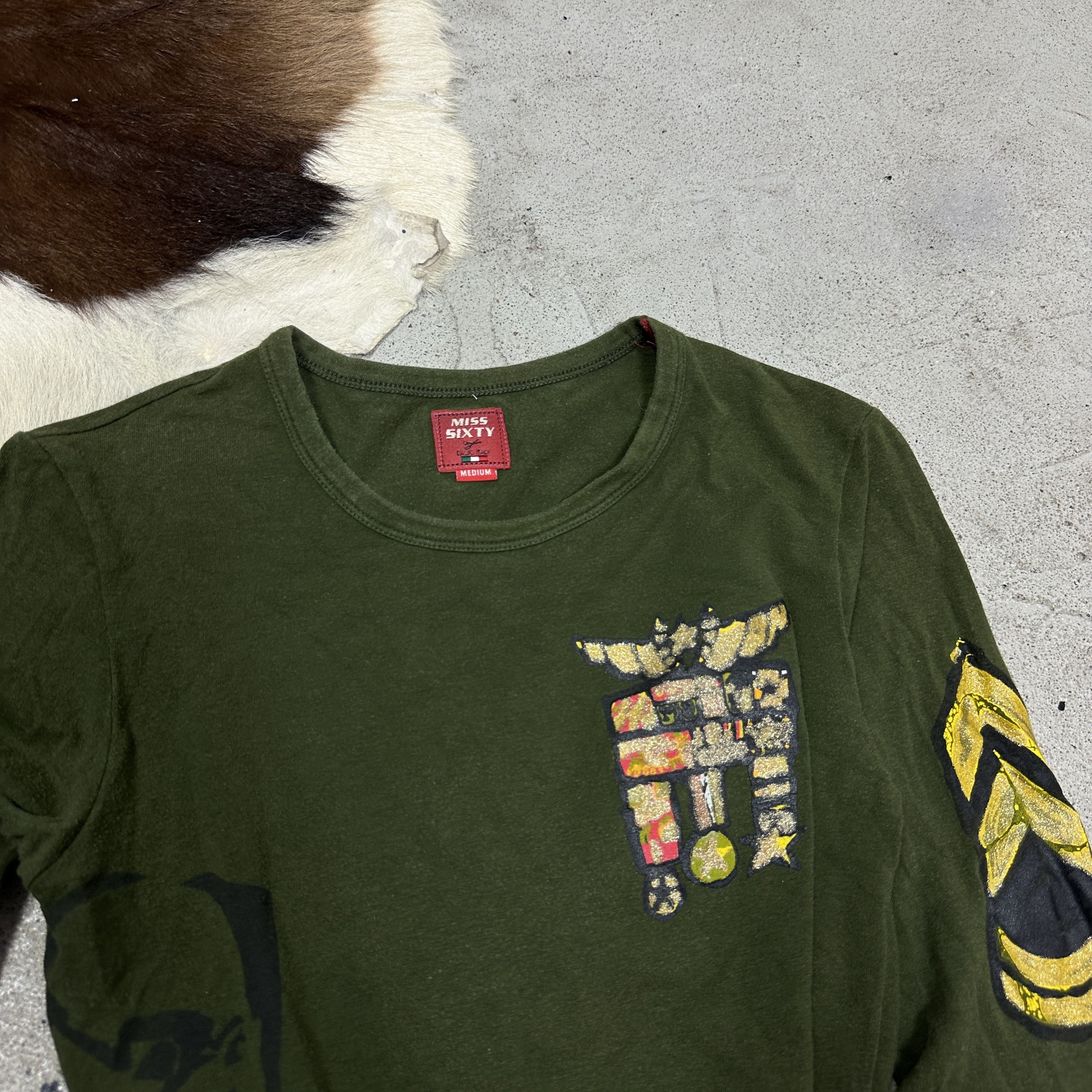 Miss Sixty Vintage Gorpcore Designer Miss Sixty Military Longsleeve 00s Size M / US 6-8 / IT 42-44 - 5 Thumbnail
