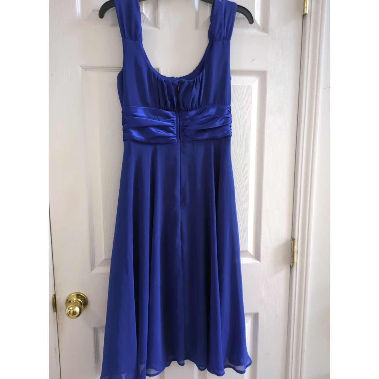 Vintage VINTAGE Connected Apparel Blue Sleeveless Chiffon Dress Sz 6 Womens Size M / US 6-8 / IT 42-44 - 4 Thumbnail