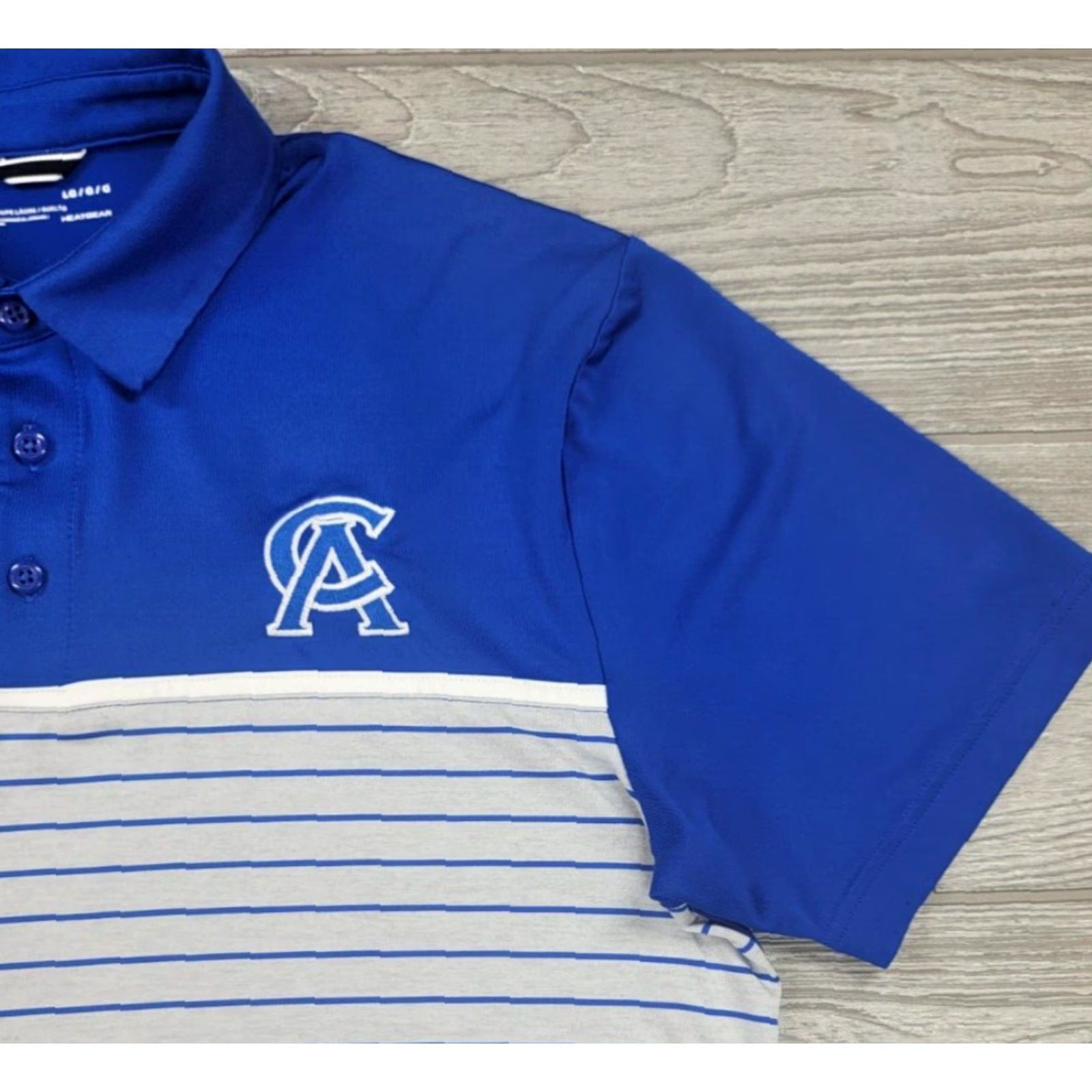 Under Armour Under Armour Mens HeatGear Polo Shirt Short Sleeve Blue Gray Colorblock L Regular Mens Polo Shirt Size US L / EU 52-54 / 3 - 4 Thumbnail