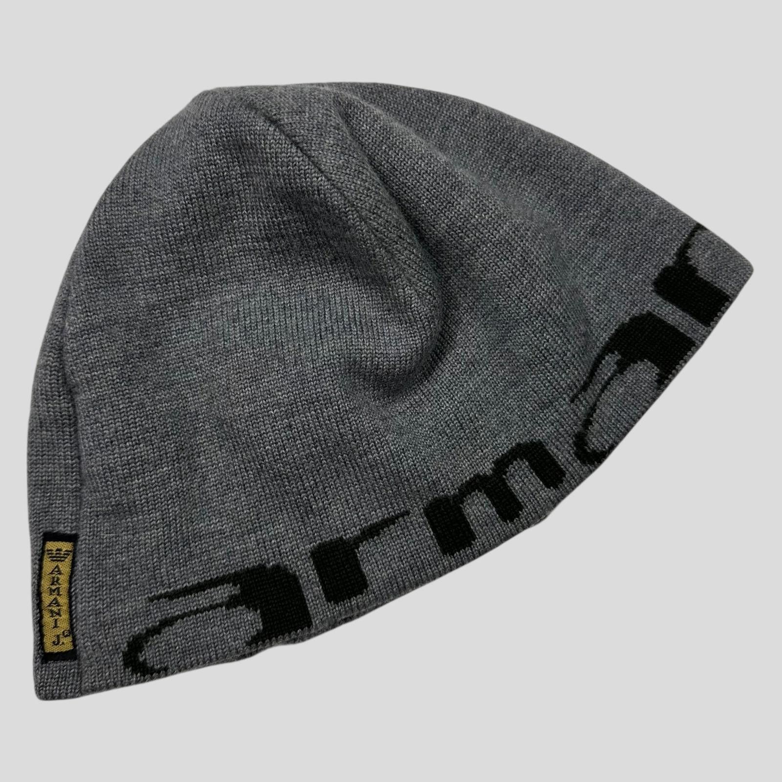 Armani Armani Jeans 00’s Animal Rip Spellout Wool Beanie - S/M Size ONE SIZE - 1 Thumbnail