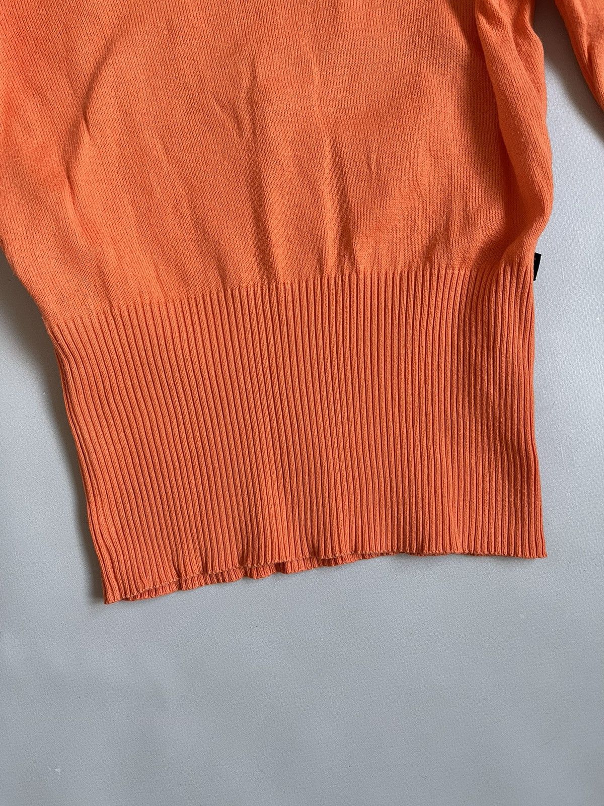 Dolce & Gabbana Vintage Y2K Dolce & Gabbana Orange Knit Longsleeve T-shirt Size S / US 4 / IT 40 - 3 Thumbnail