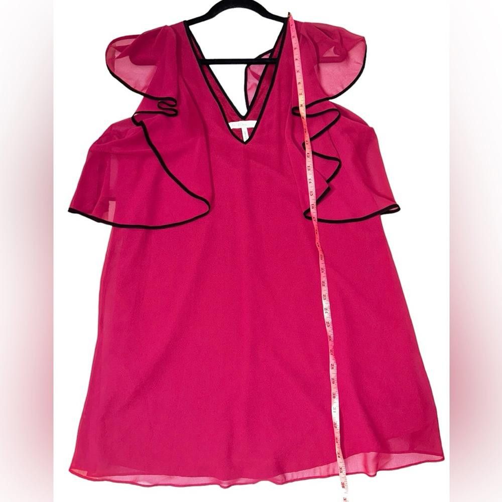 Designer BCBGeneration l Ruffle Sleeve Shift Dress Medium Size M / US 6-8 / IT 42-44 - 4 Thumbnail