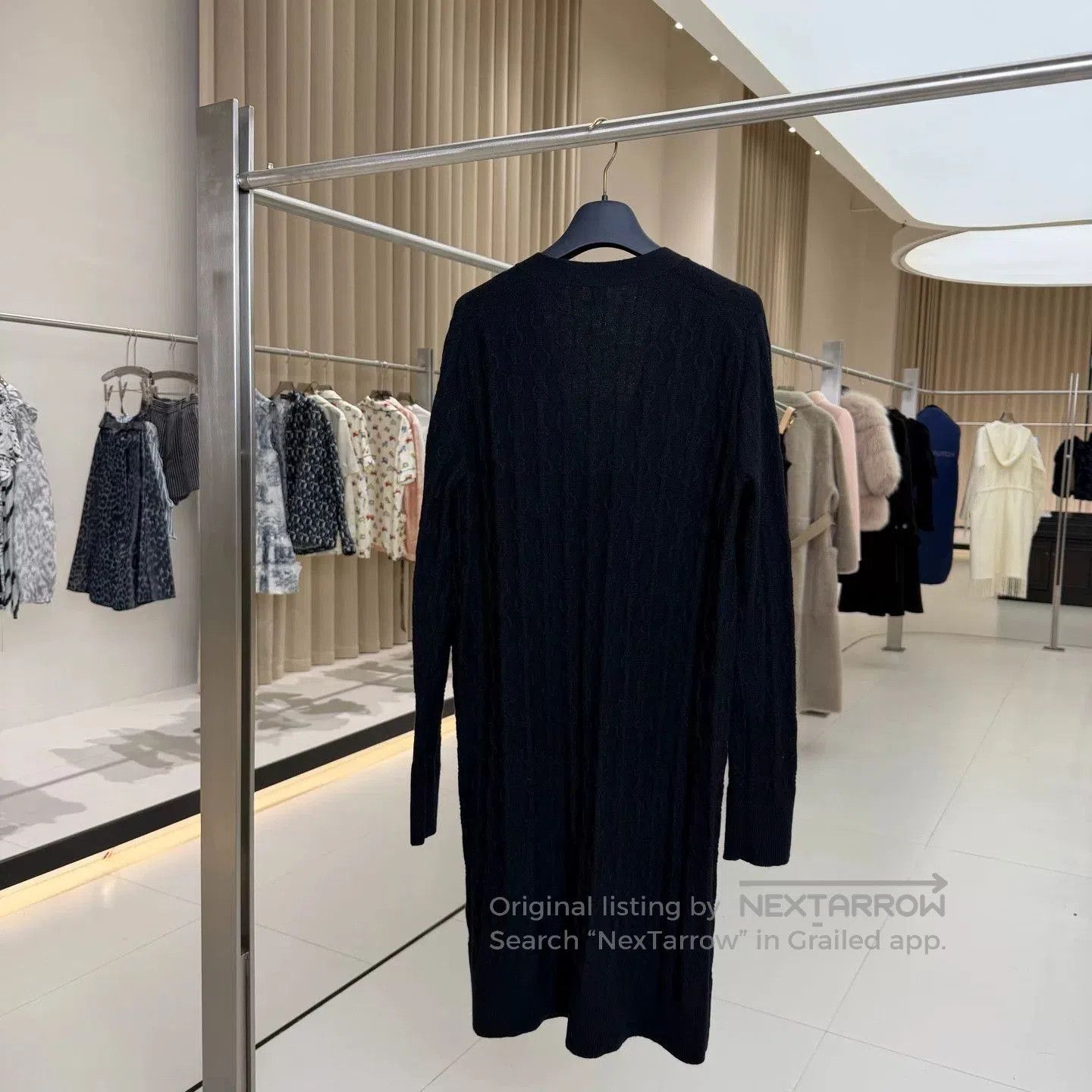 Hermes Hermes Black Cashmere Long Cardigan Coat. Size US XL / EU 56 / 4 - 2 Thumbnail