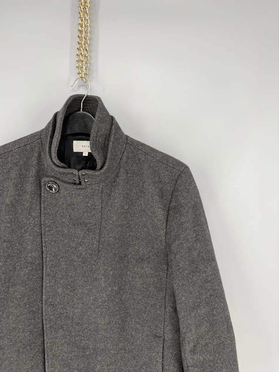 Reiss Reiss gray Wool Blend Double Collar Coat L Size US L / EU 52-54 / 3 - 5 Thumbnail