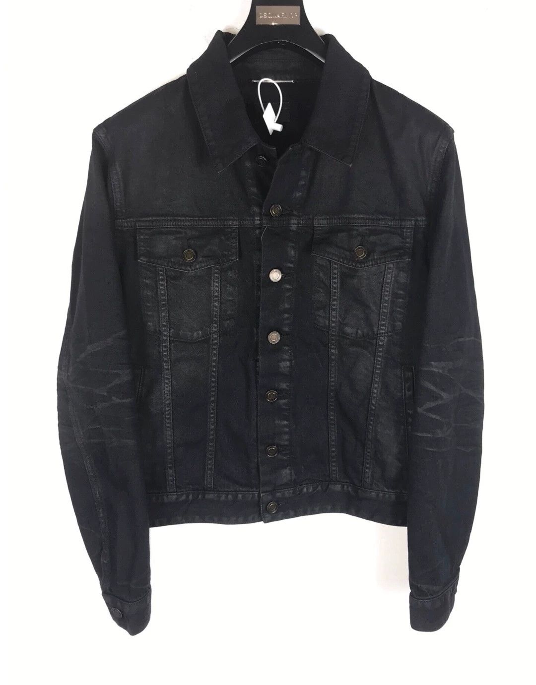Saint Laurent Paris Saint Laurent Black Denim Jacket Size US S / EU 44-46 / 1 - 1 Thumbnail