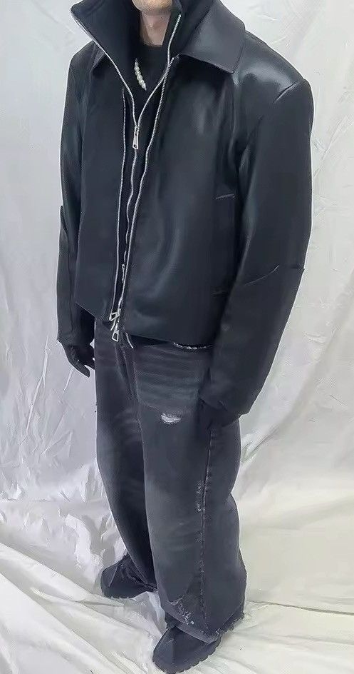 Japanese Brand Black PU Leather Jacket Size US S / EU 44-46 / 1 - 1 Thumbnail