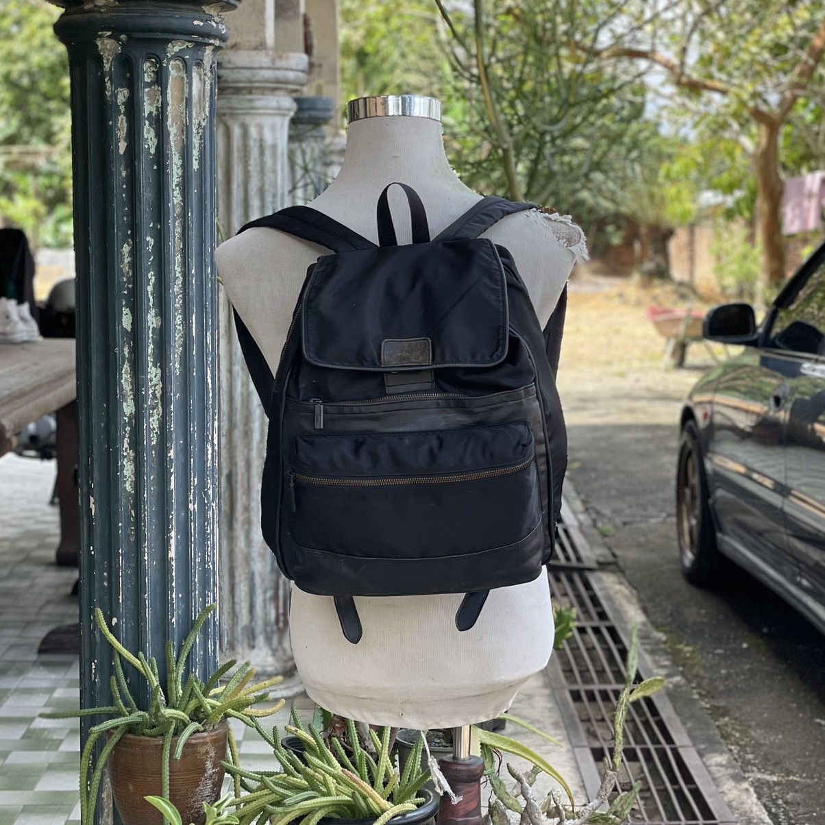 Y's × Yohji Yamamoto × Yves Saint Laurent Pour Homme Y'saccs Black Nylon Backpack Size ONE SIZE - 1 Thumbnail