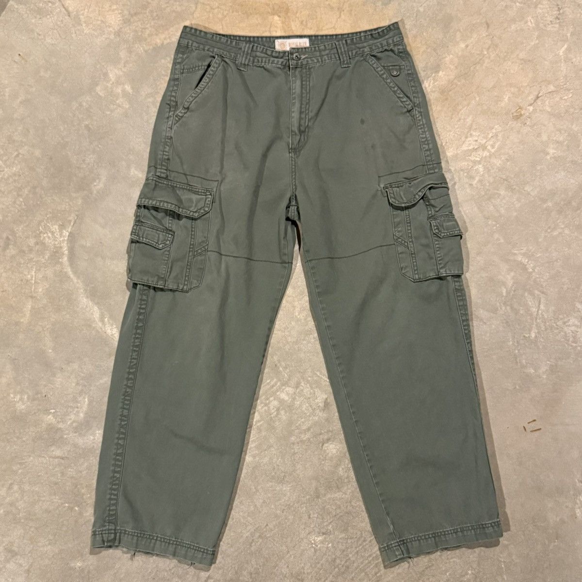Vintage Vintage 2000s Faded Distressed Baggy Cargo Pants ERD Grunge Size US 37 - 1 Thumbnail