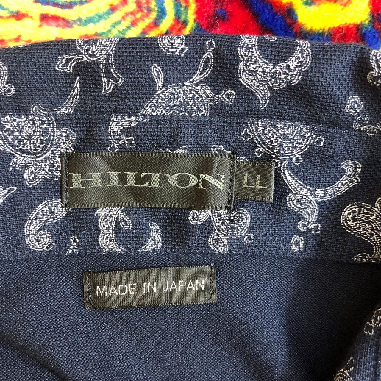 Other Vintage HILTON PAISLEY Over Print AOP Polo Tee Shirt Art Size US L / EU 52-54 / 3 - 5 Thumbnail