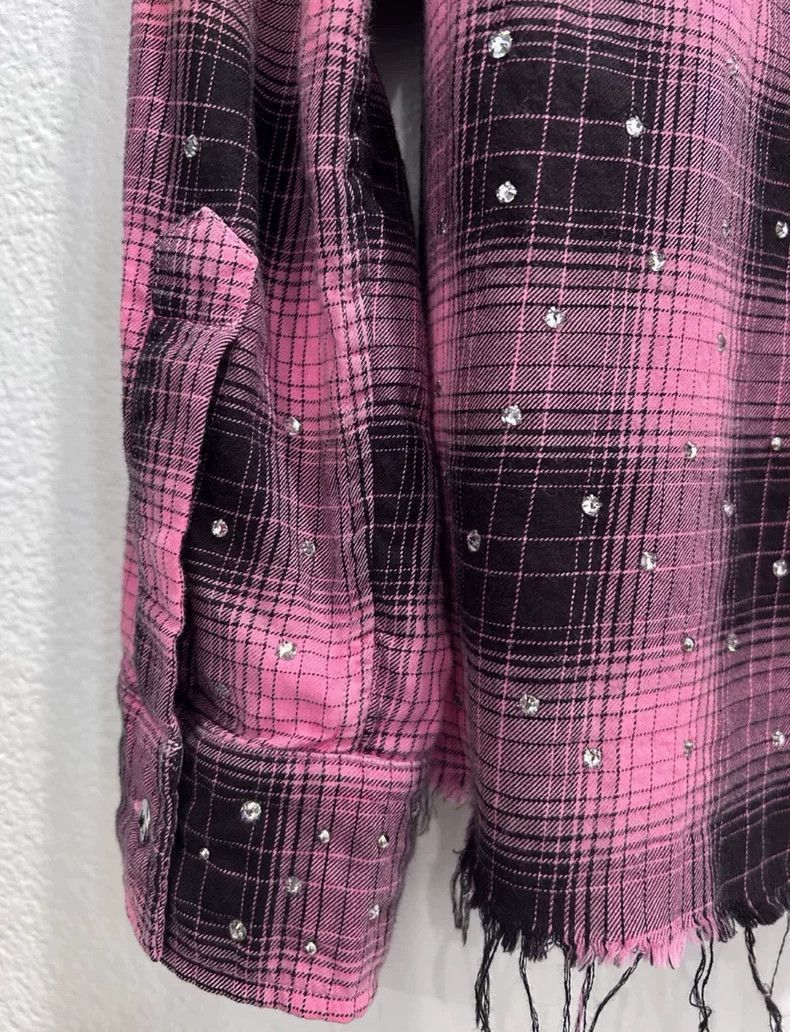 Amiri Amiri 19SS show pink rhinestone rivet shirt-2506 Size US S / EU 44-46 / 1 - 5 Thumbnail