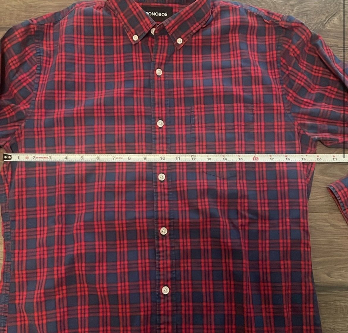 Bonobos Bonobos Red & Blue Plaid Button Down Shirt Size Medium Size US M / EU 48-50 / 2 - 3 Thumbnail