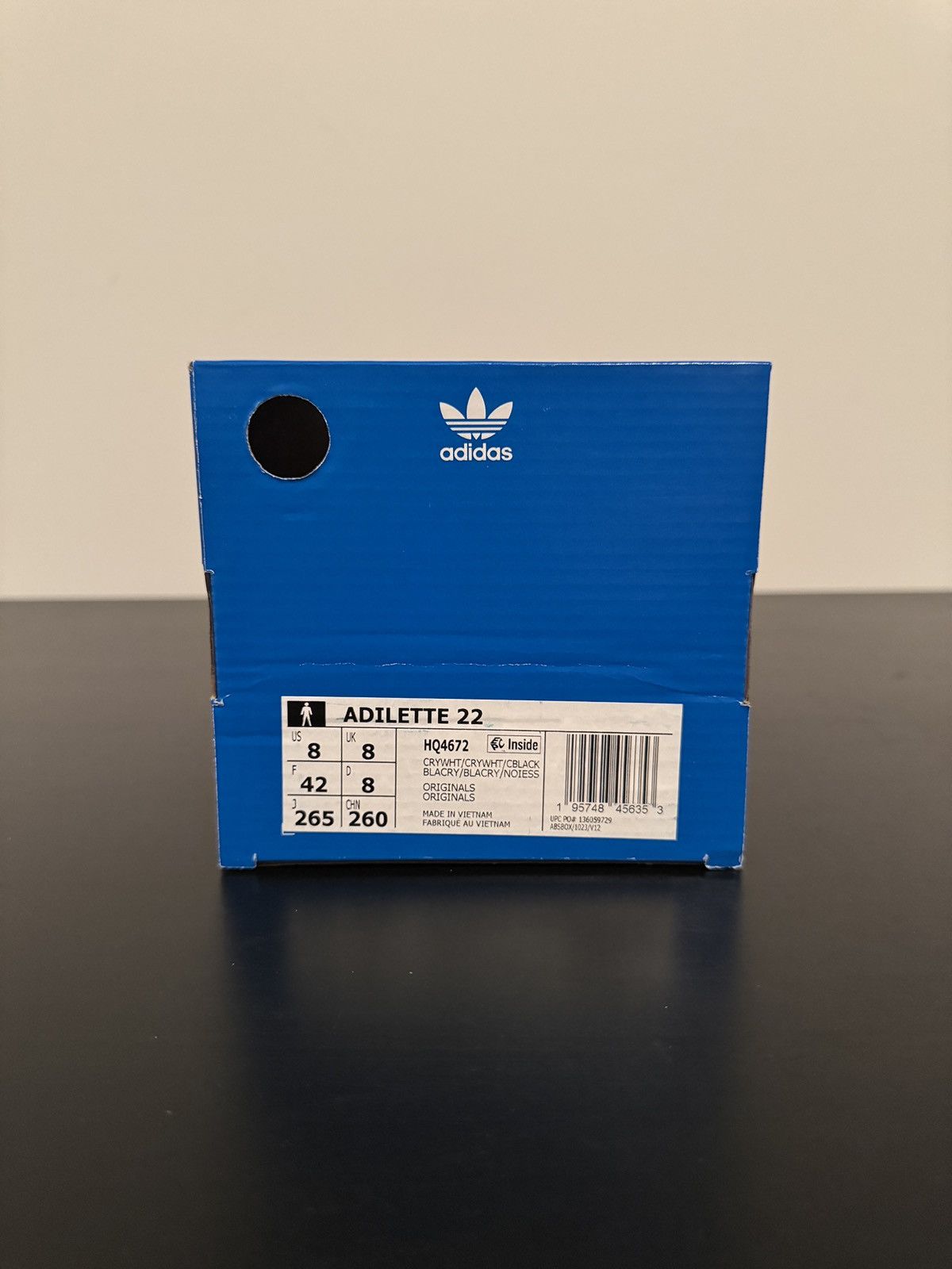 ADIDAS ADILETTE 22 SLIDES CRYSTAL WHITE