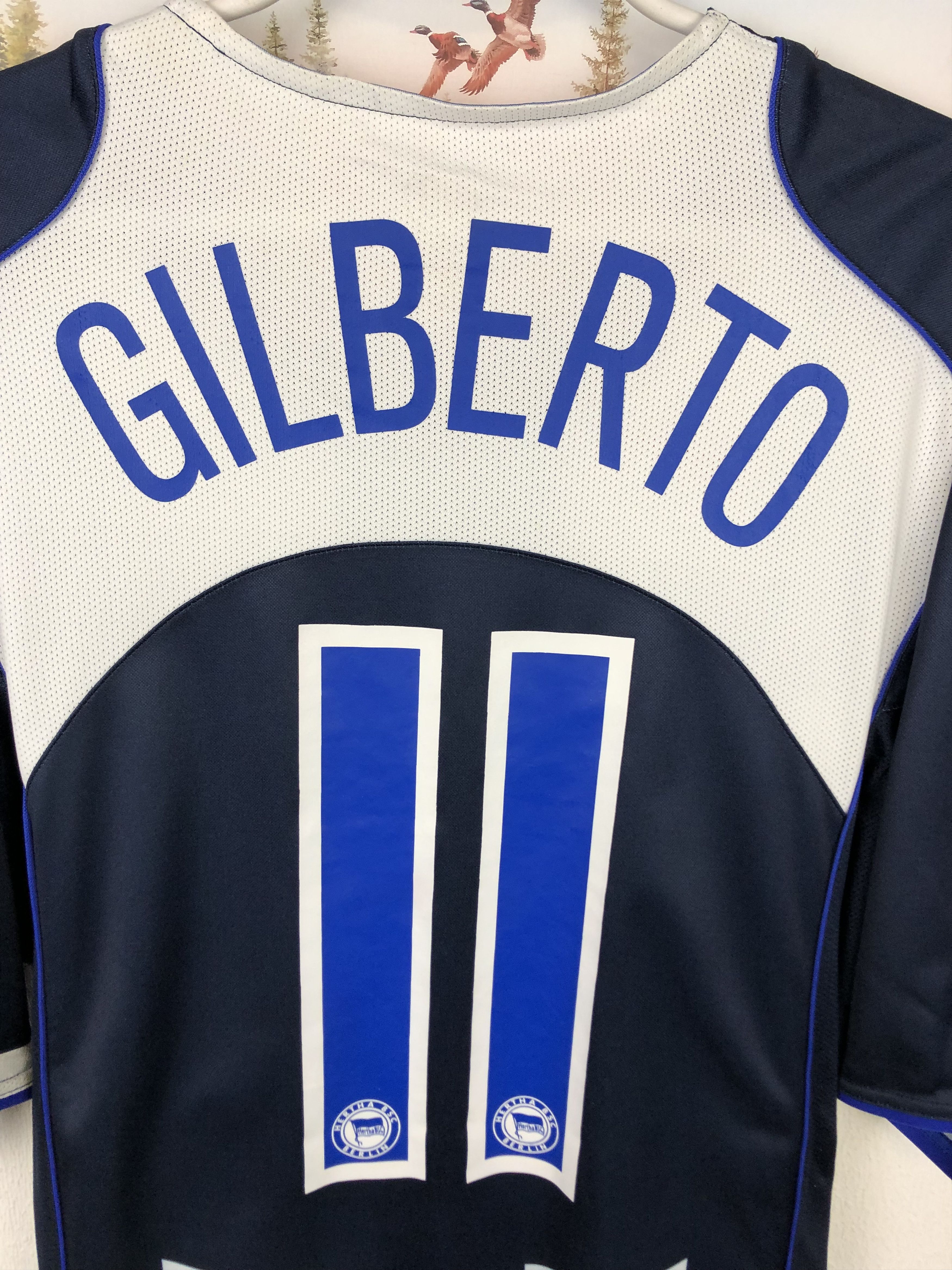 Nike Hertha Home football shirt 2004 Soccer #11 Gilberto Nike Size US XXL / EU 58 / 5 - 2 Thumbnail