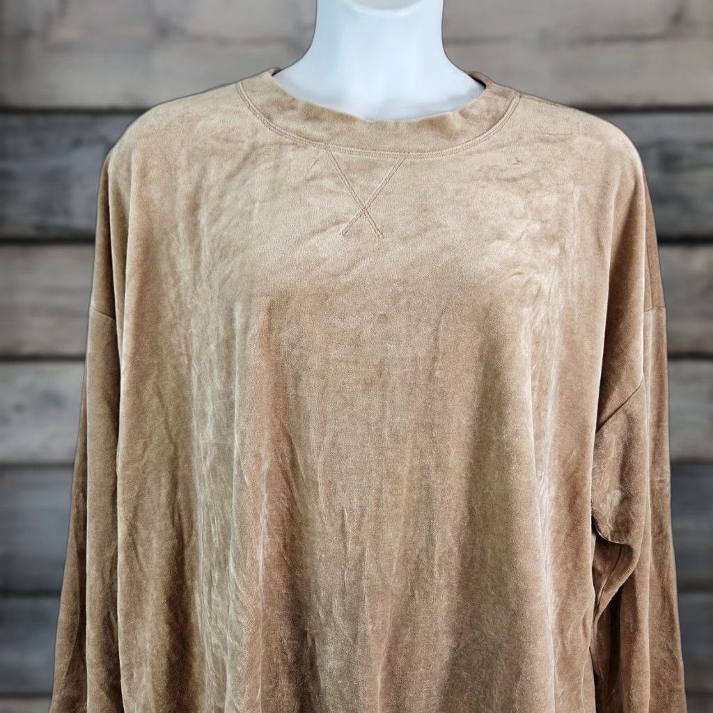 J. Jill **J Jill Women's Solid Brown Long Sleeve Cotton Blend Blouse Size 4X** User: J Jill Women's Solid Brown Long Sleeve Cotton Blend Blouse Size 4X Size XXL / US 16-18 / IT 52-54 - 1 Thumbnail
