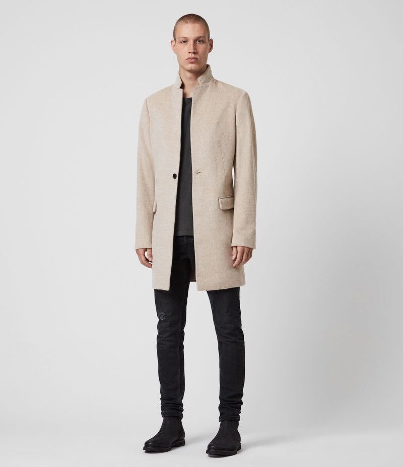 Allsaints Allsaints Men's Manor Wool Coat Size 38 Size US M / EU 48-50 / 2 - 1 Thumbnail