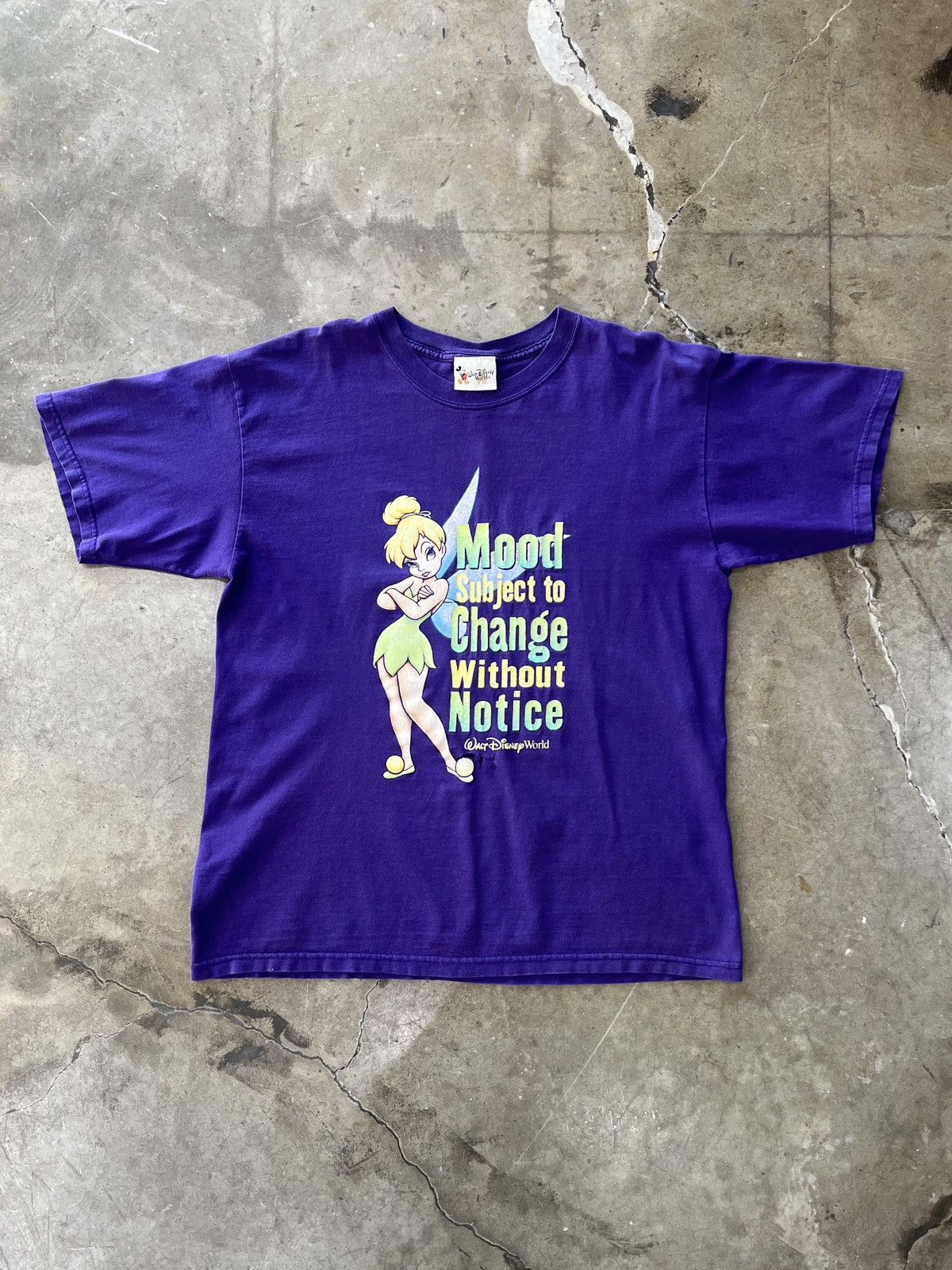 Disney × Vintage Vintage Early 2000s Tinker Bell Mood Tee Large Size US L / EU 52-54 / 3 - 2 Thumbnail