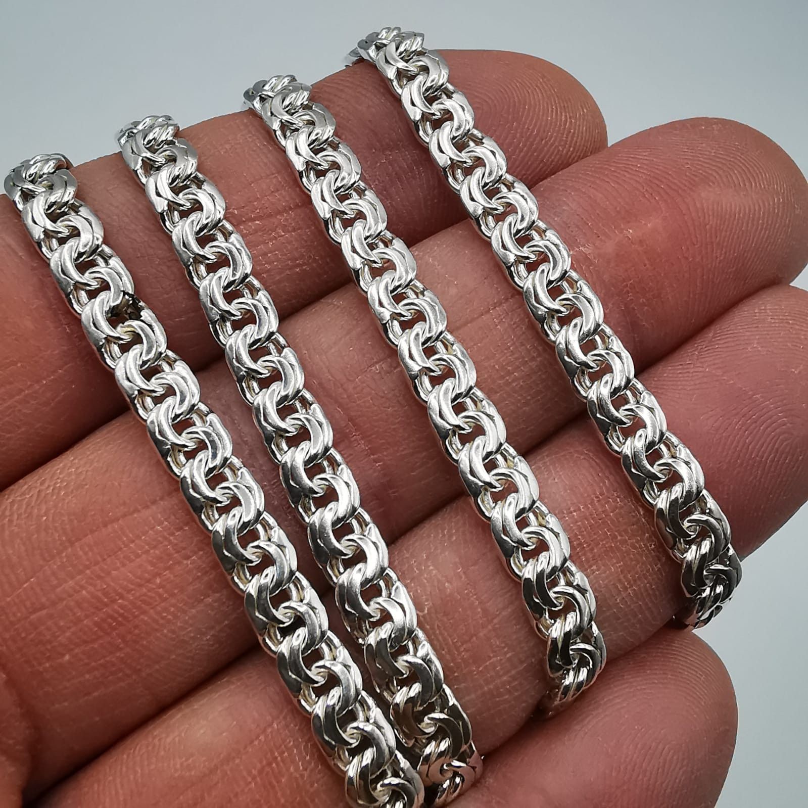 Sterling Silver Vintage Jewelry Chains,925 Sterling Silver 27,27g Size ONE SIZE - 3 Thumbnail