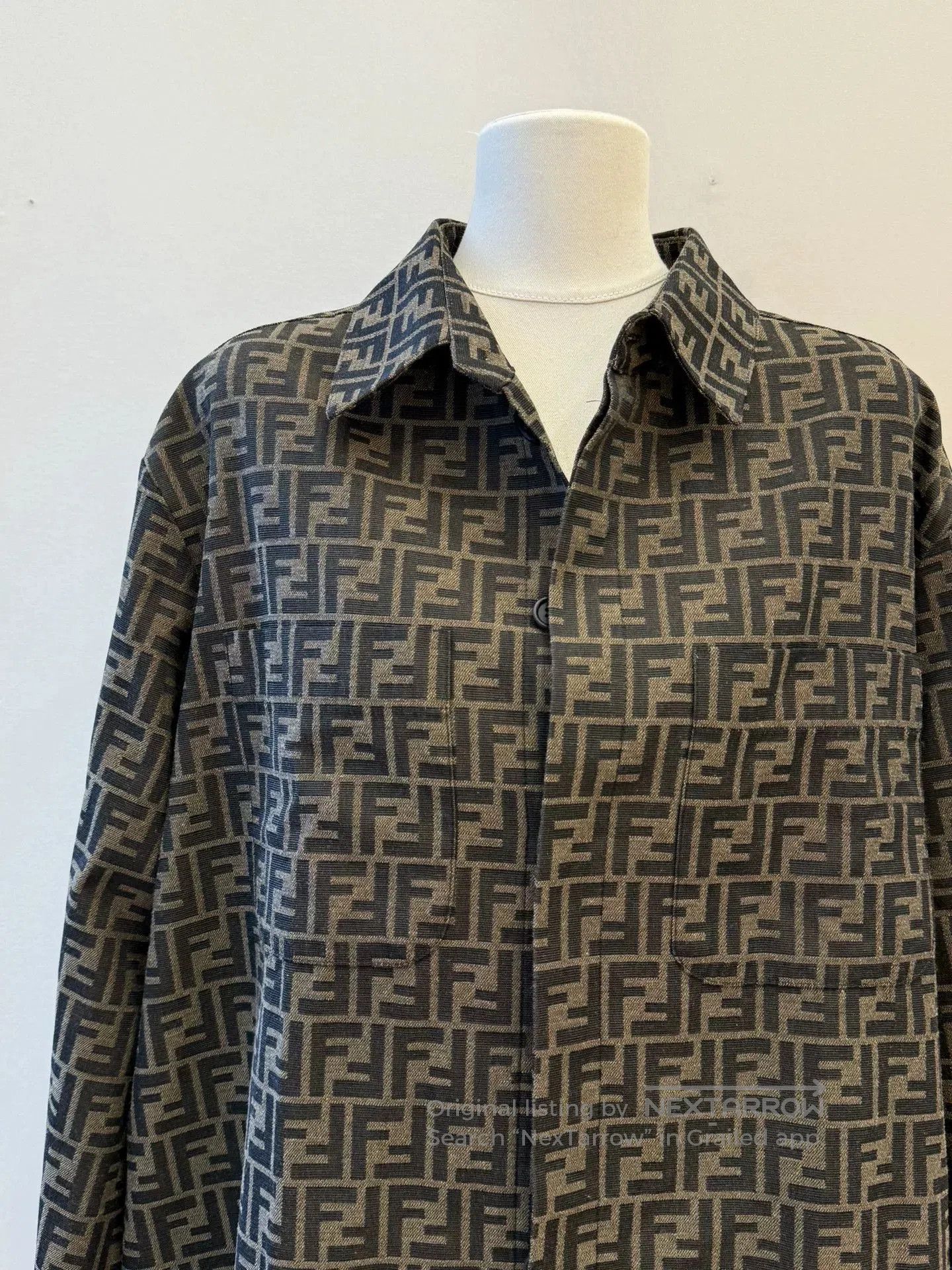 Fendi fendi double f monogram shirt jacket. Size US L / EU 52-54 / 3 - 2 Thumbnail